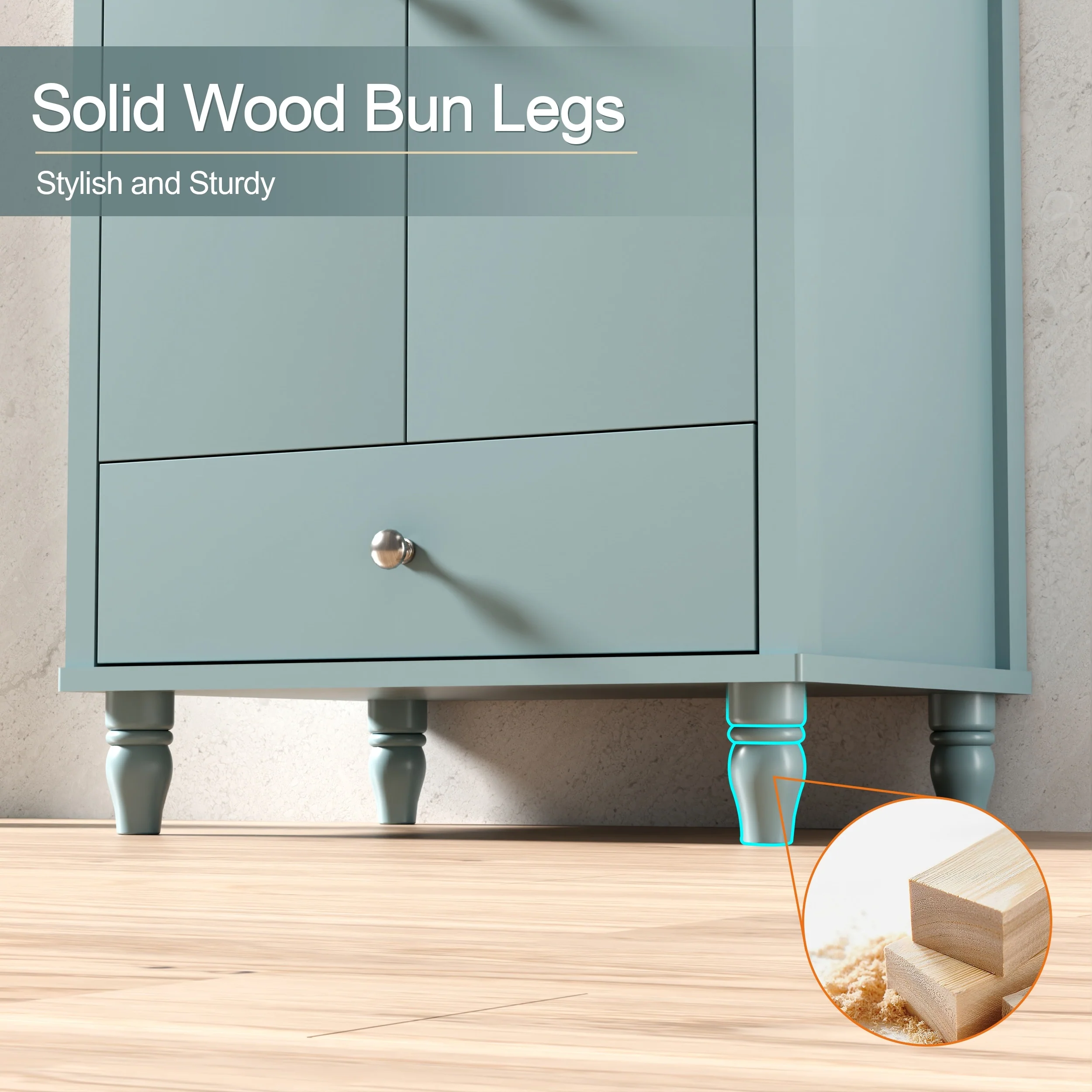 Lace Trim Freestanding Bathroom Vanity Set - Perfect for Bathrooms