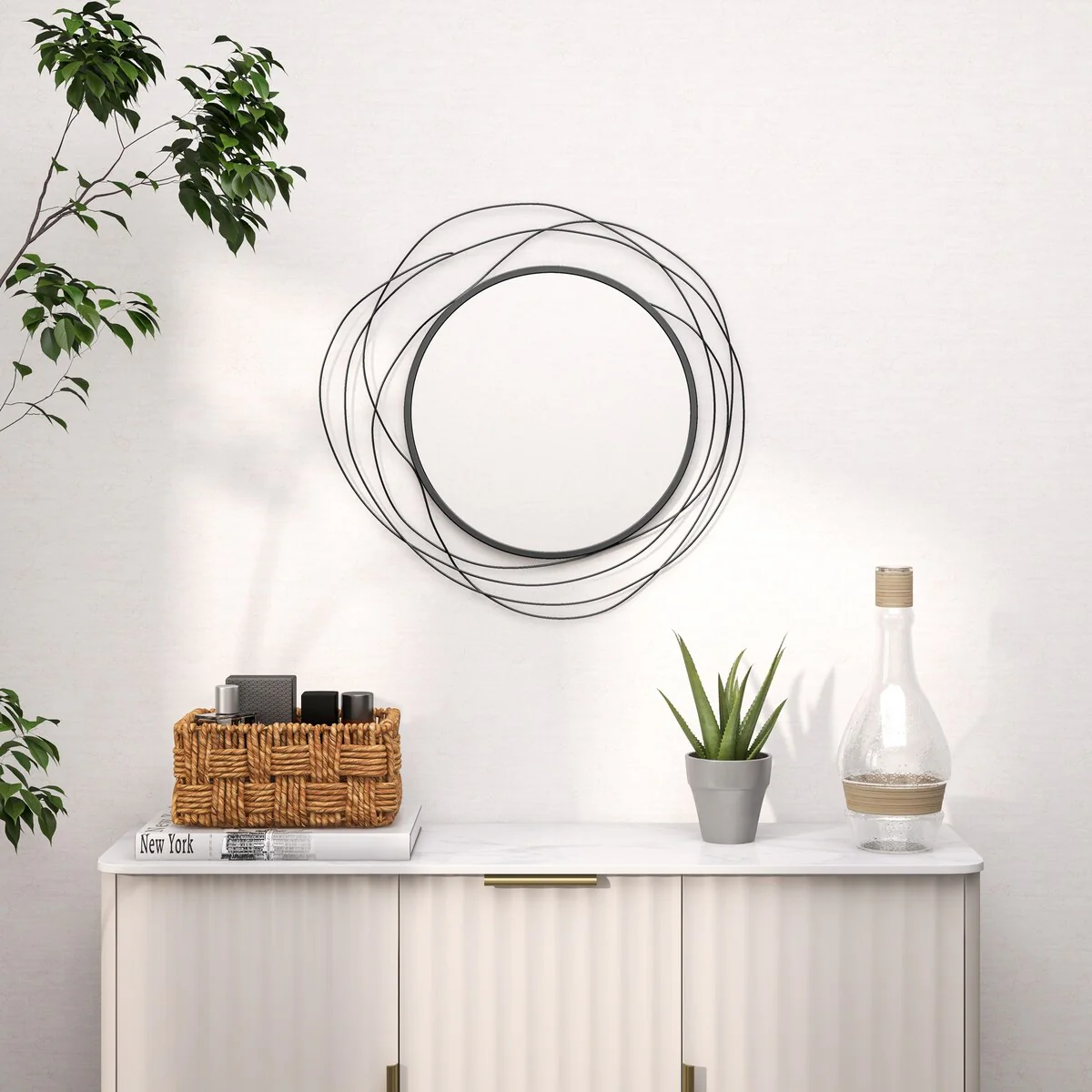 HOMCOM Decorative Wall Mirror, 25.6
