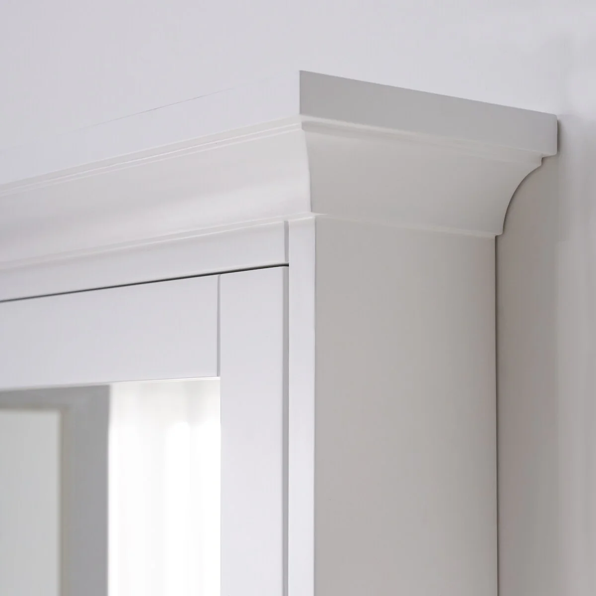 30''H Surface Mount Solid Wood Framed Medicine Cabinet With Mirror And Wooden Shelves