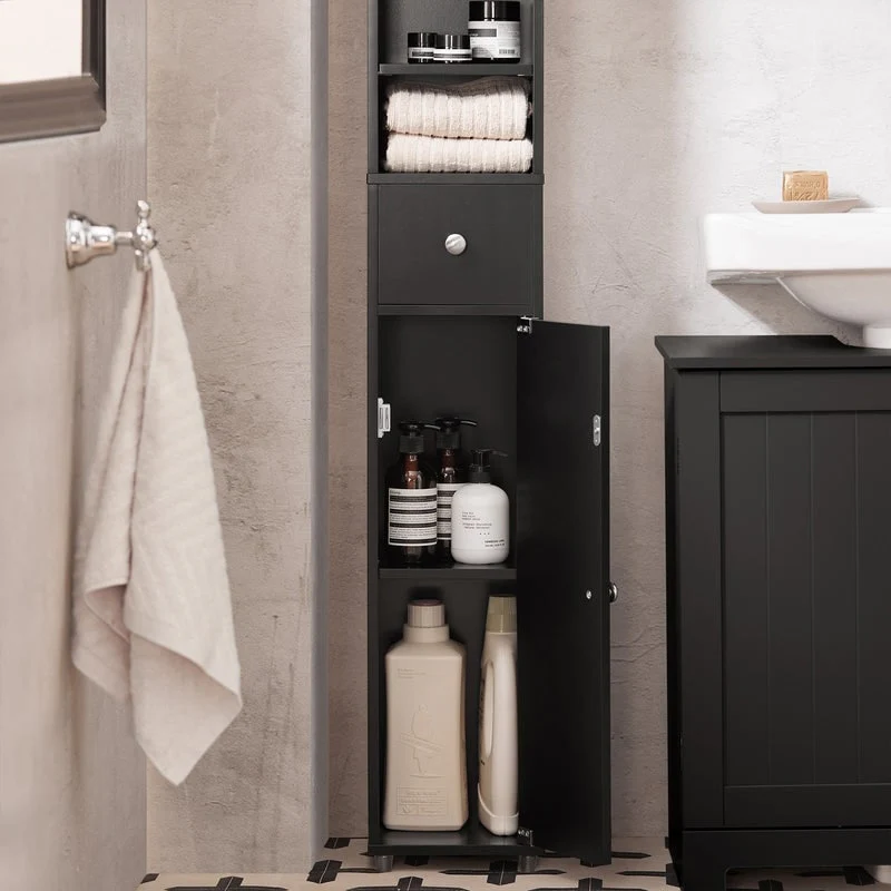 SoBuy BZR34-W, Bathroom Tall Cabinet Cupboard Storage Cabinet