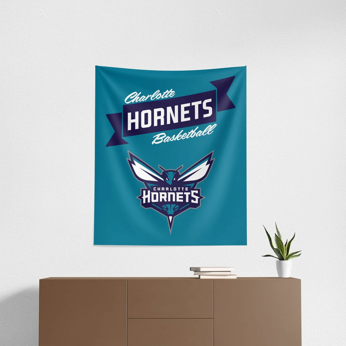 NBA Premium Hornets Printed Wall Hanging - 34
