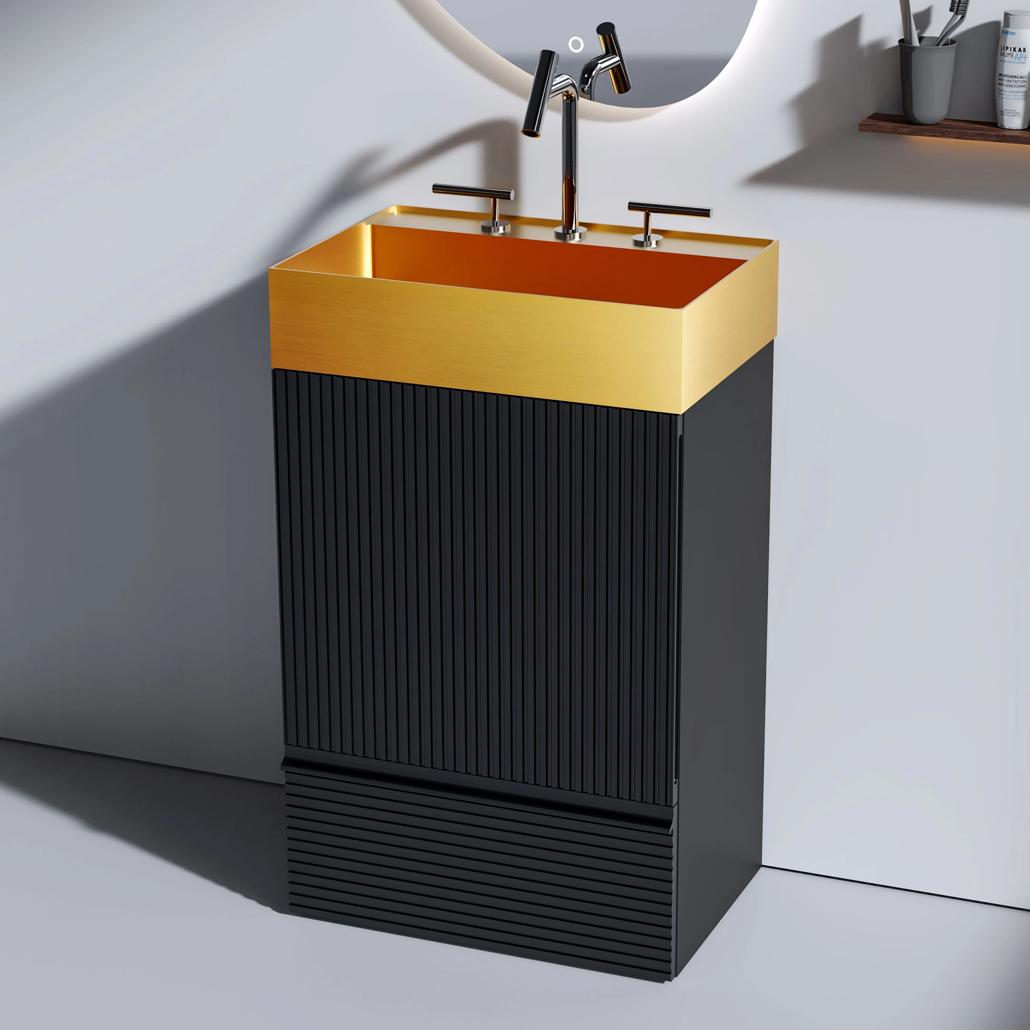 CITTANEO Gada Pro 20'' Modern Freestanding Bathroom Vanity with Sink and Integral Basin