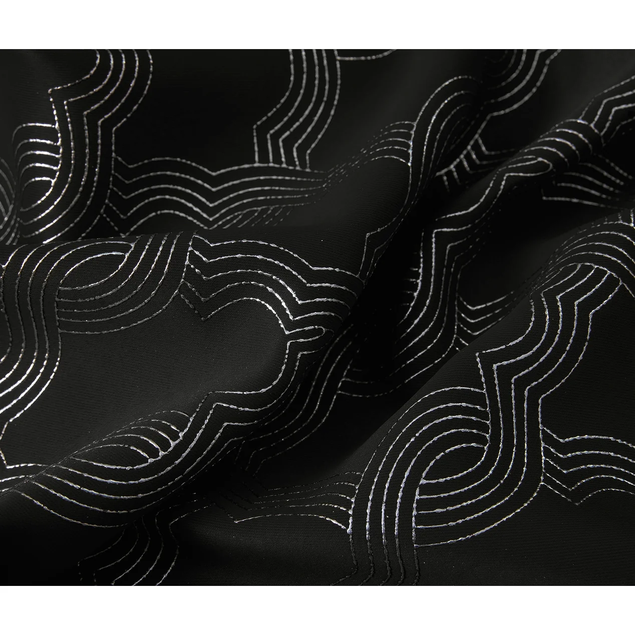 Jansen Geometric Blackout Window Curtain Panel 90 inches