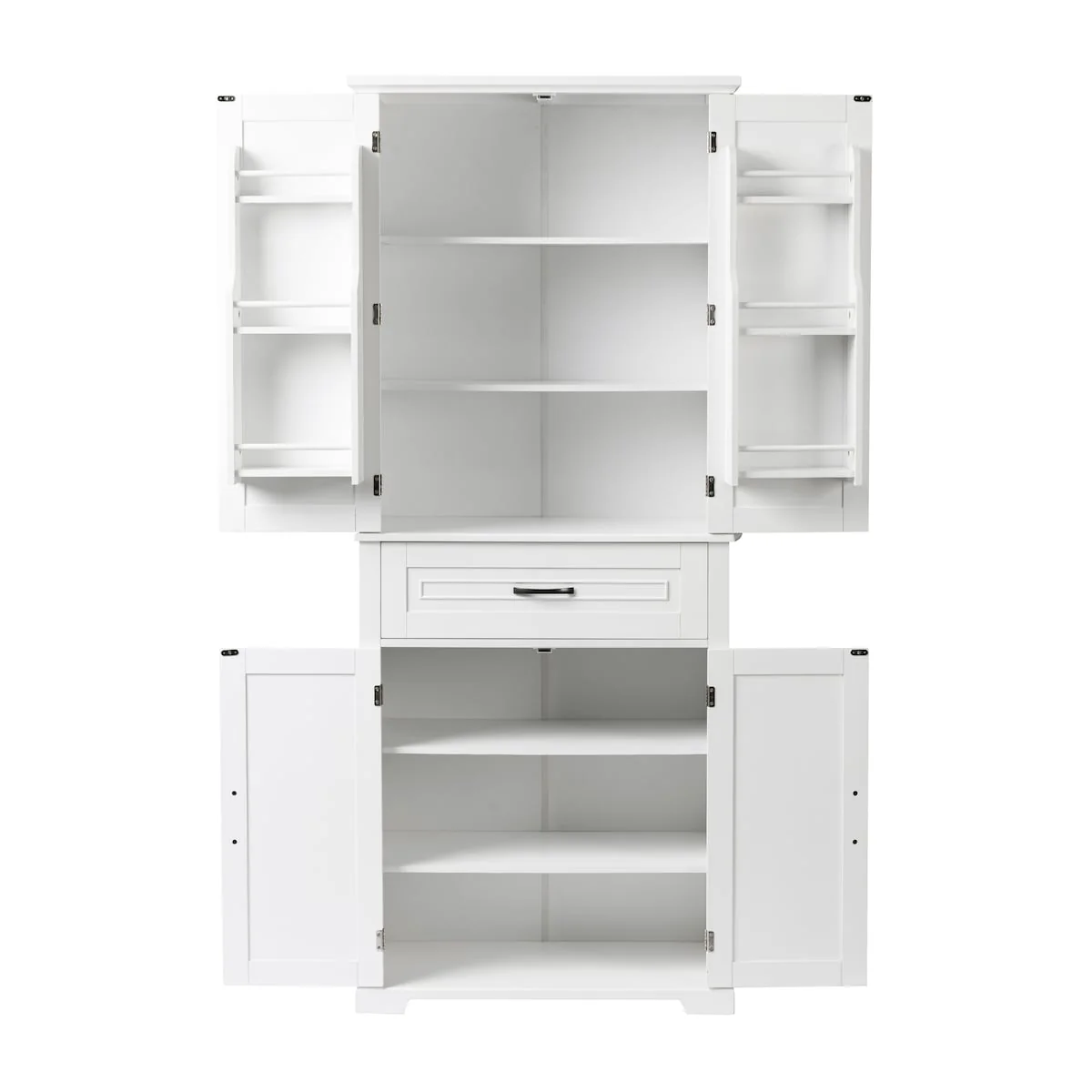 Bathroom Storage Cabinet with Doors and Drawer, Multiple Storage Space, Adjustable Shelf
