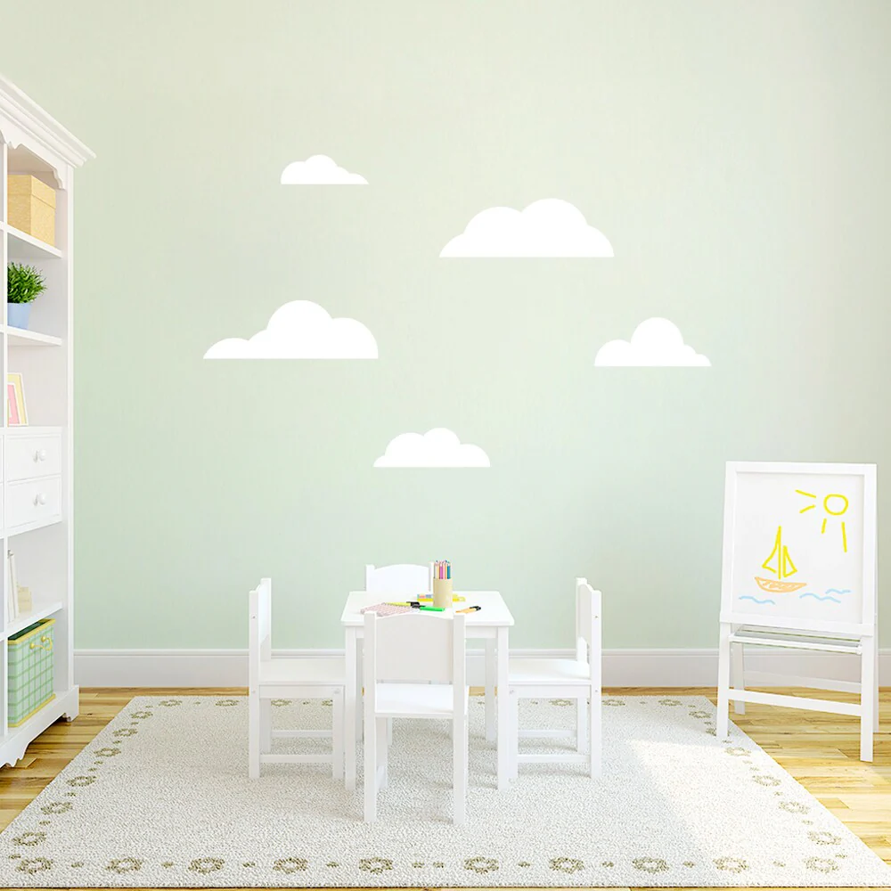Set of Clouds Decals for Wall Mural - MED