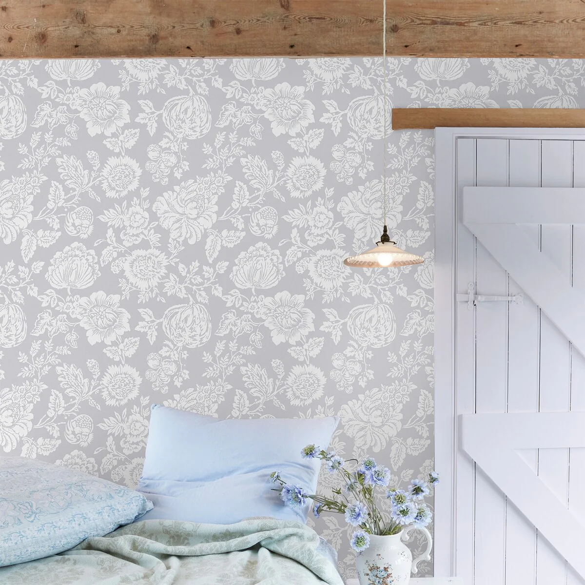 Shabby Chic by Rachel Ashwell Stipple Grey Wallpaper
