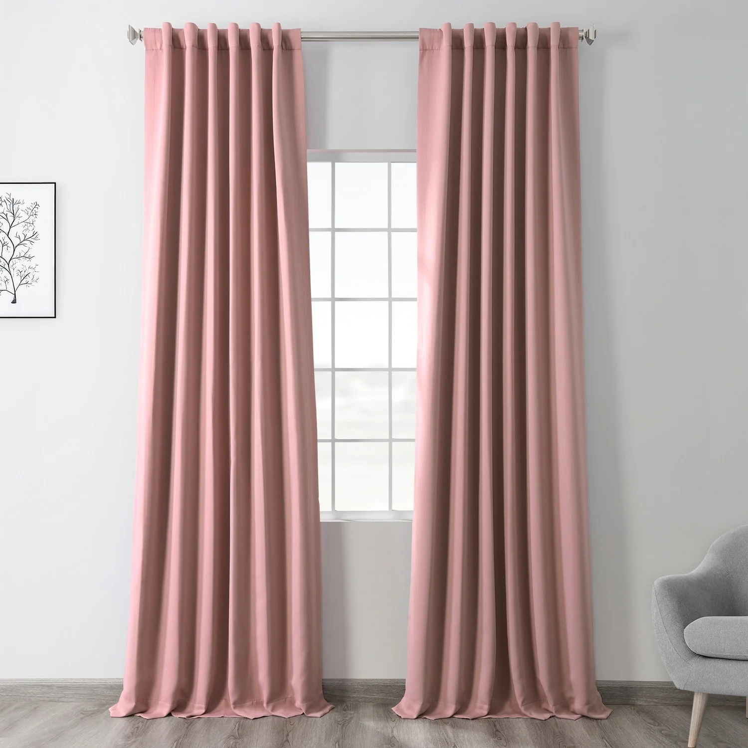 Exclusive Fabrics Room Darkening Curtain Panel Pair (2 Panels)