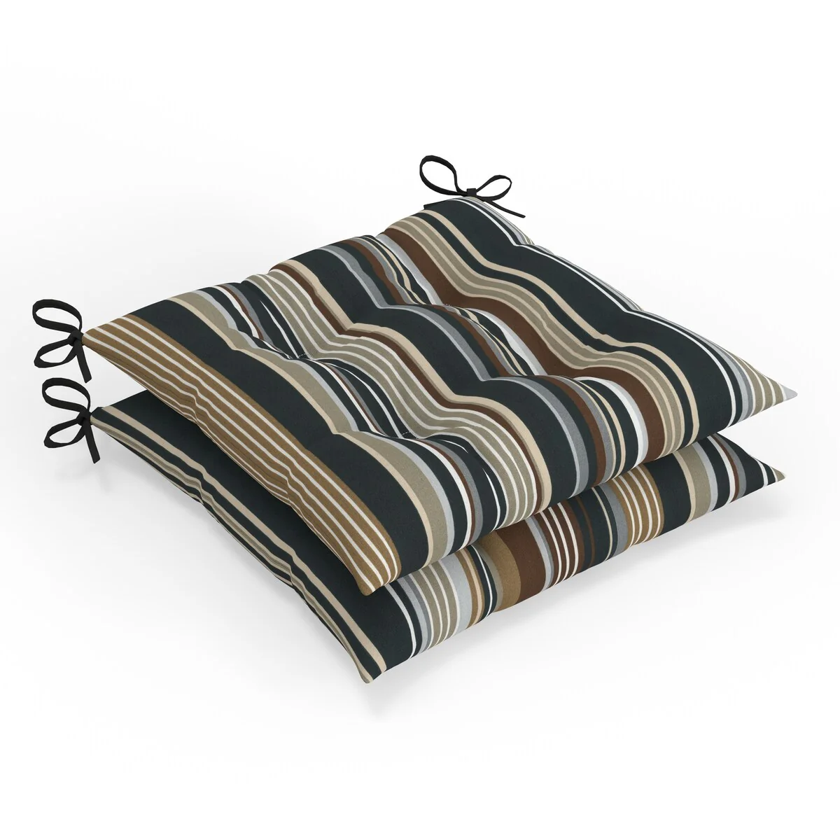 Pillow Perfect Outdoor/Indoor 100% T-Spun Polyester Seat Cushion, Weather Resistant, Fade Resistant