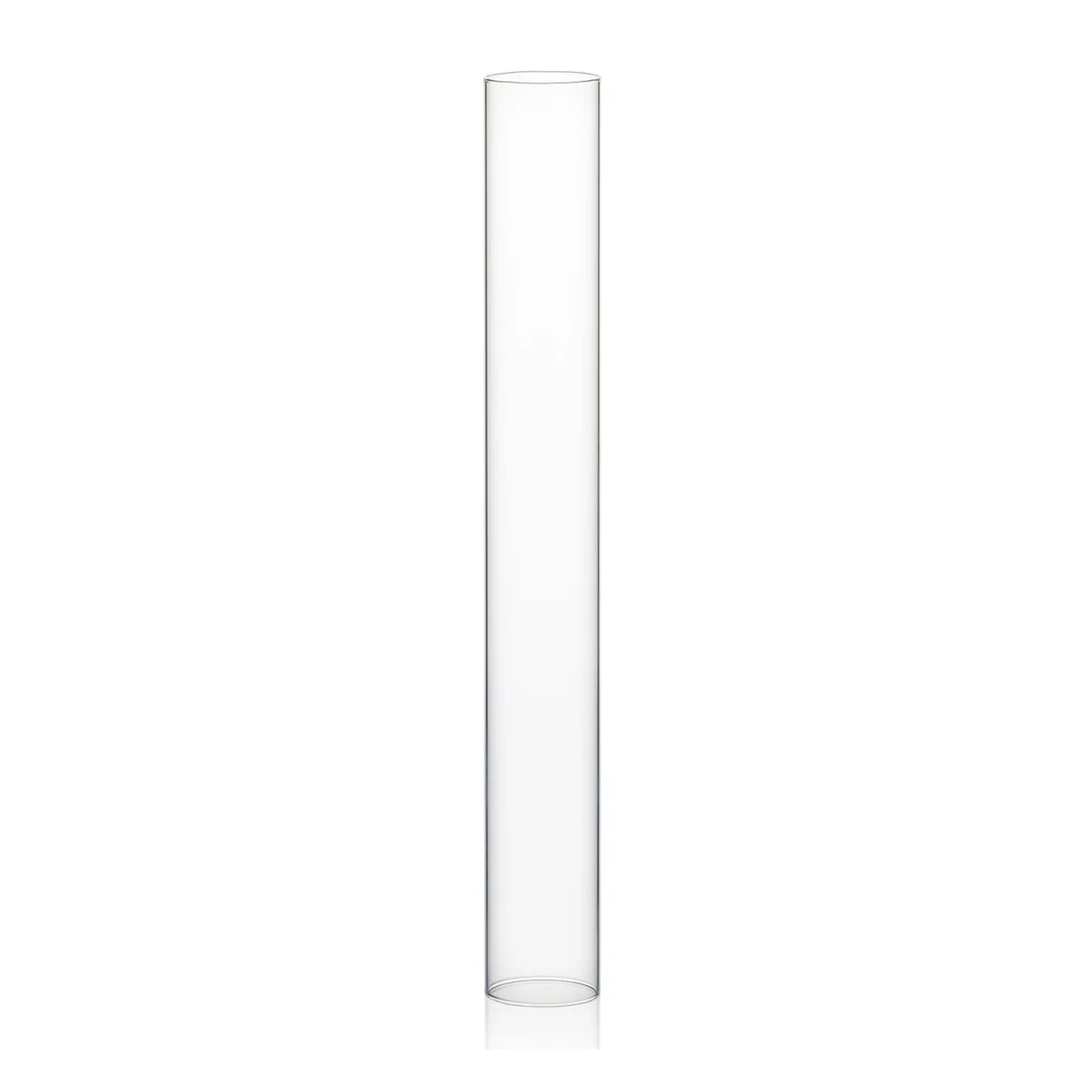 Clear Glass Cylinder Hurricane Chimney Tube, Candle Cover - 1 Piece