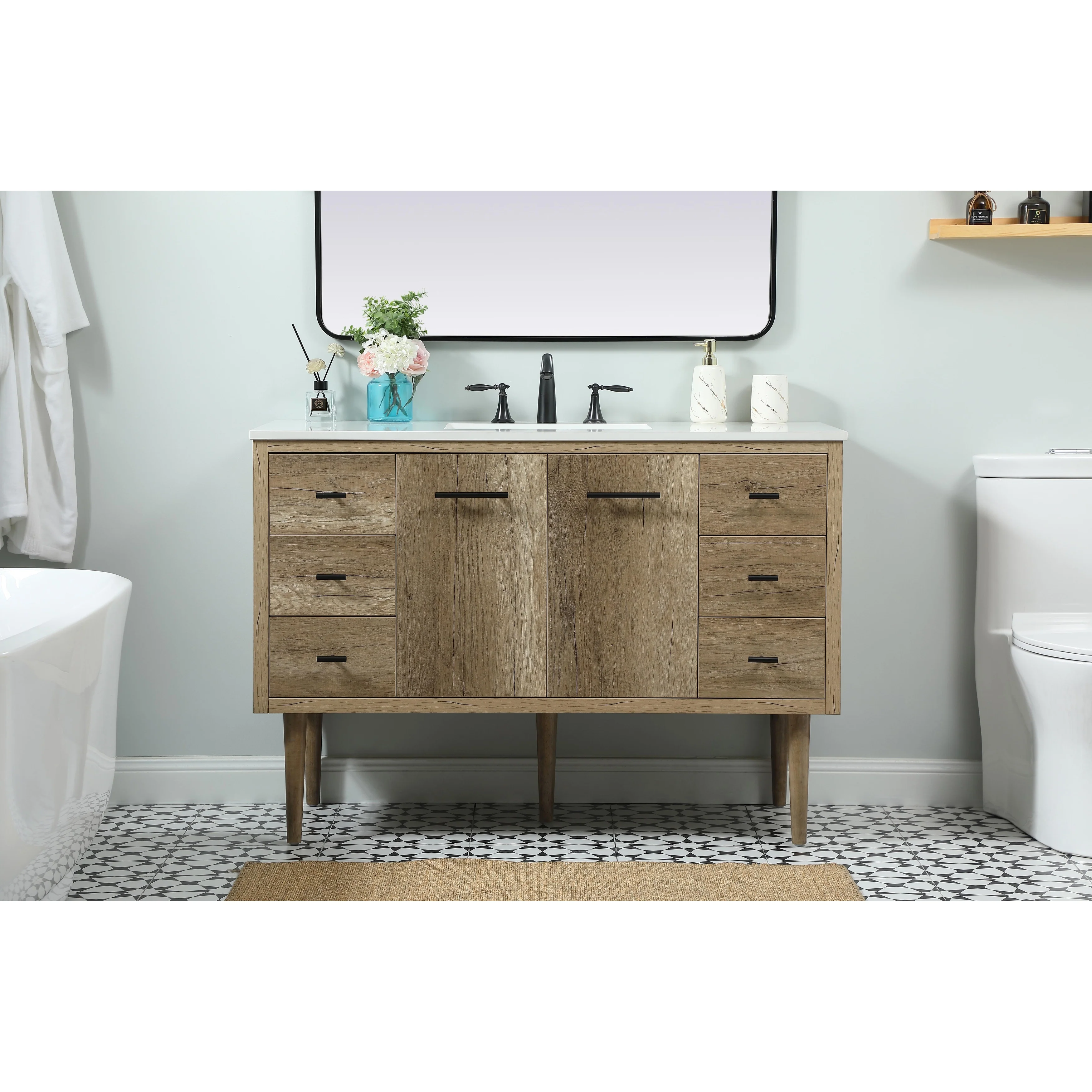 Fern 36 - 48 Inch Single Bathroom Vanity