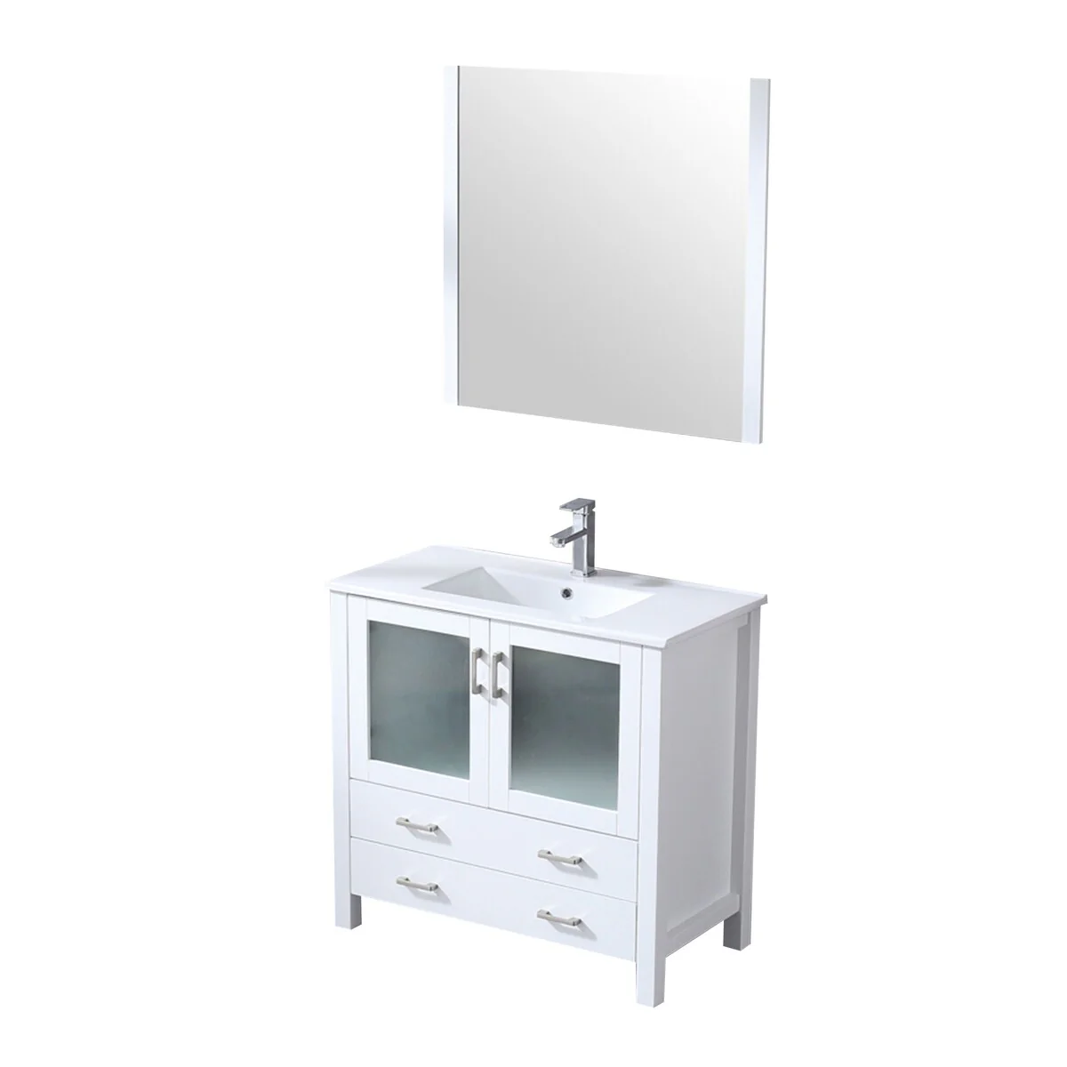 Lexora Volez 36 inch single Bathroom Vanity Complete Set With Faucet