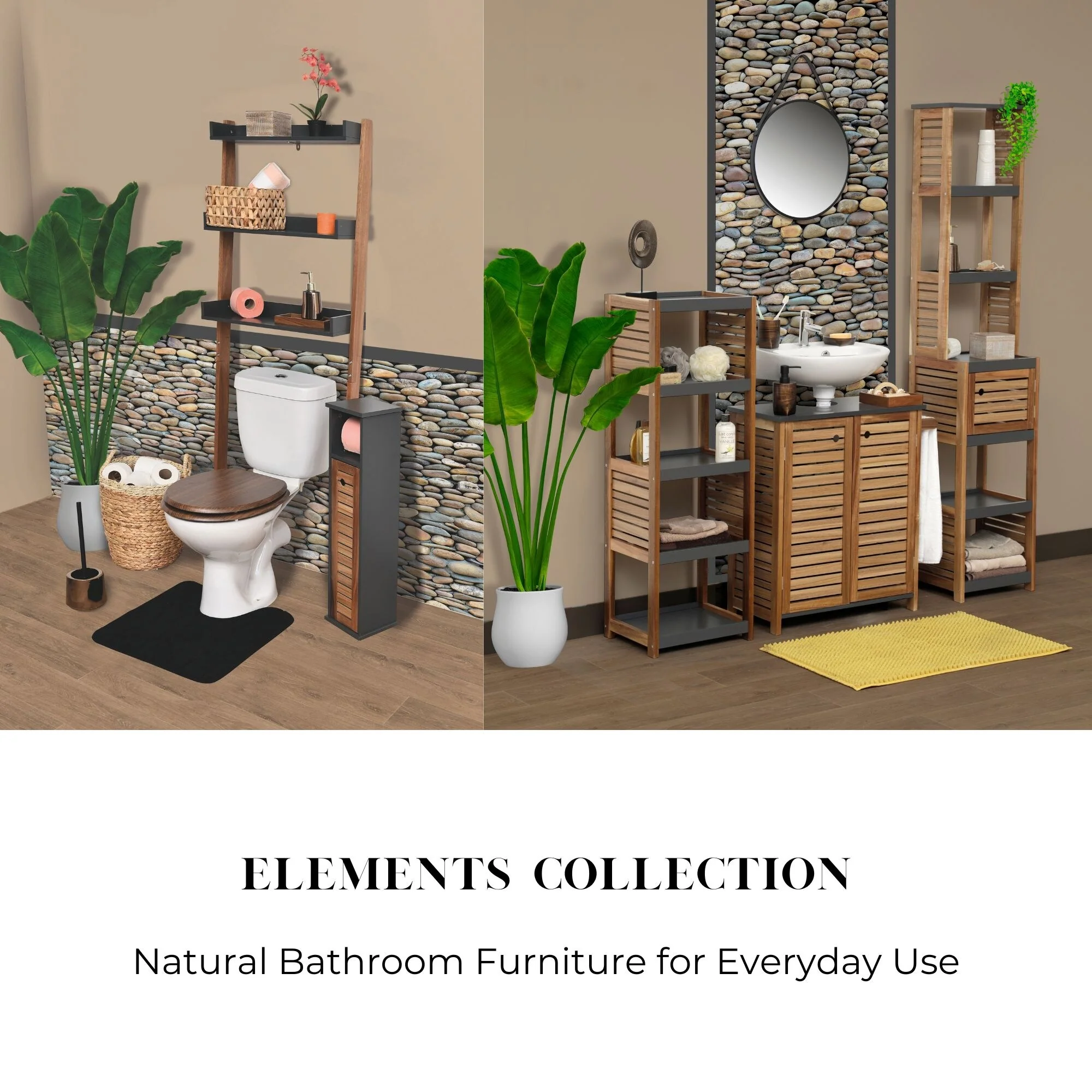 Under Sink Cabinet with U-Shaped Cut-Out with Towel Holder - 27