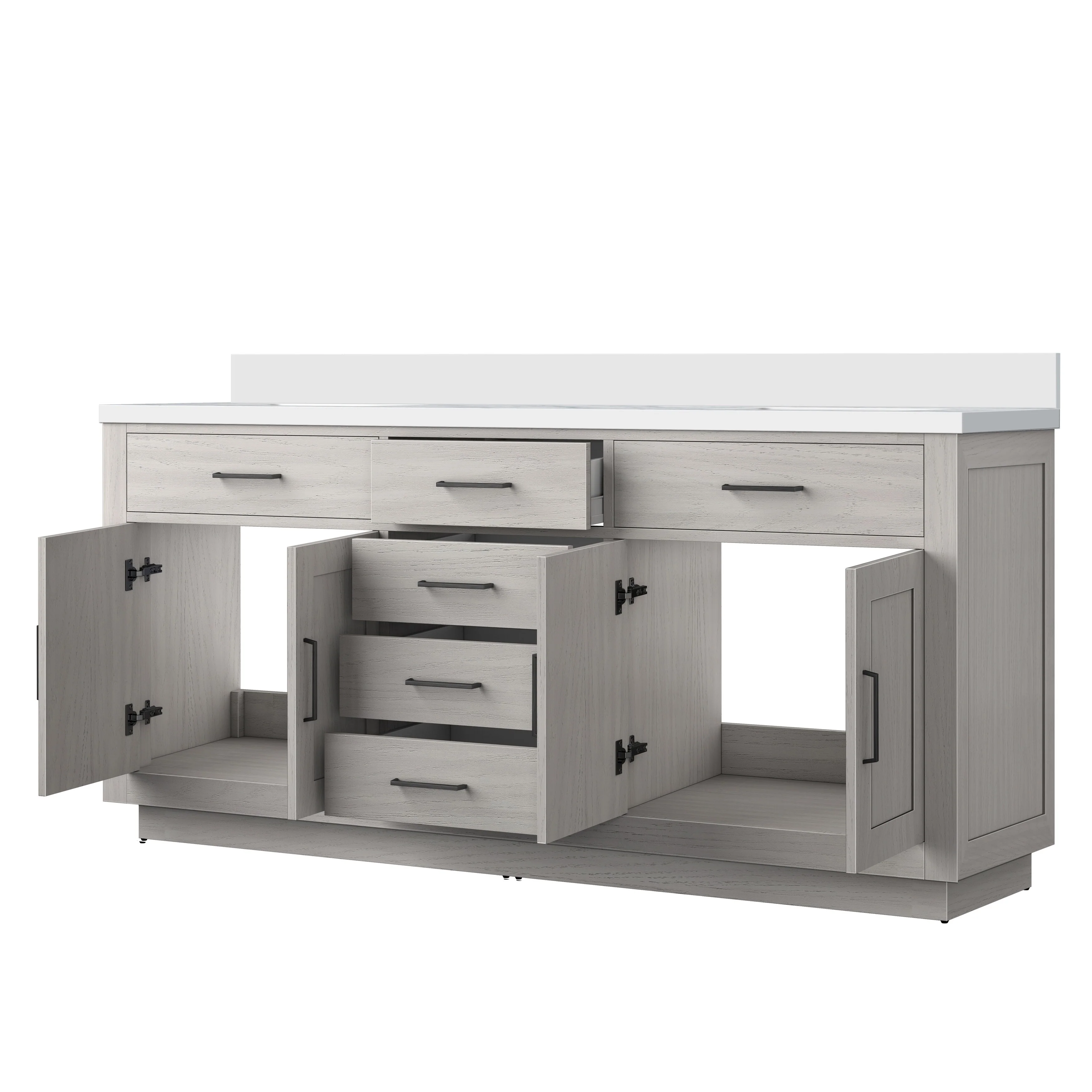 Abbey Bath Vanity with Cultured Marble Top and Sink