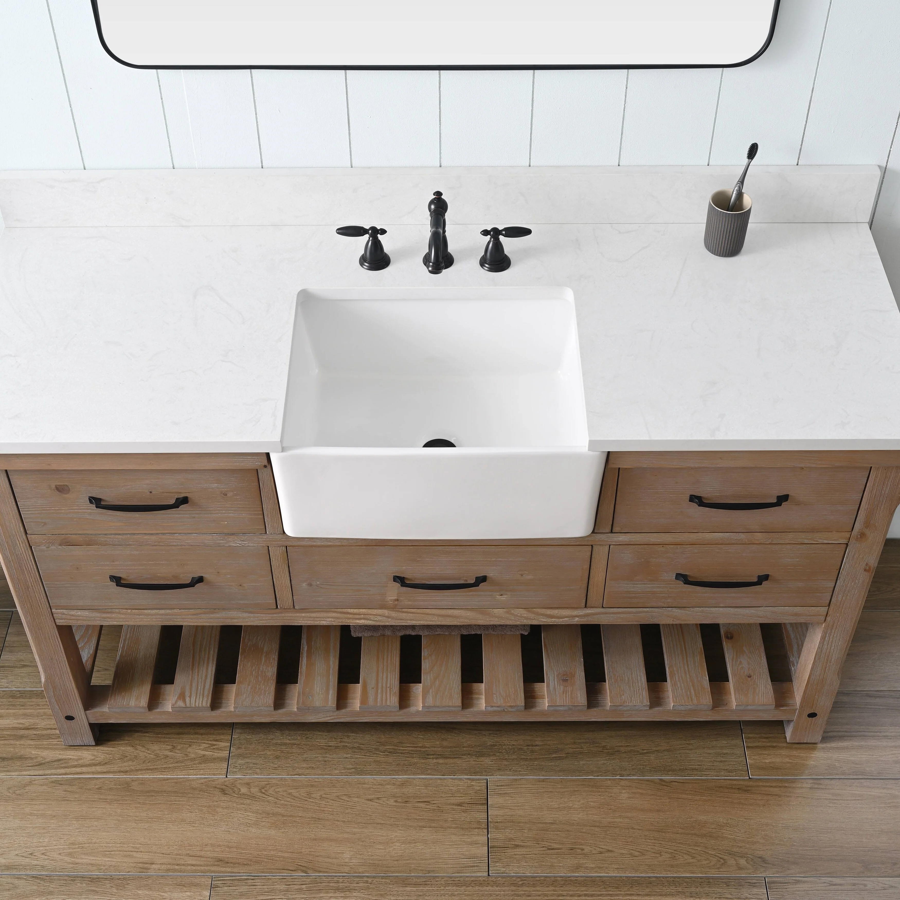 Sudio Design Bathroom Vanity Wesley Weathered Collection.