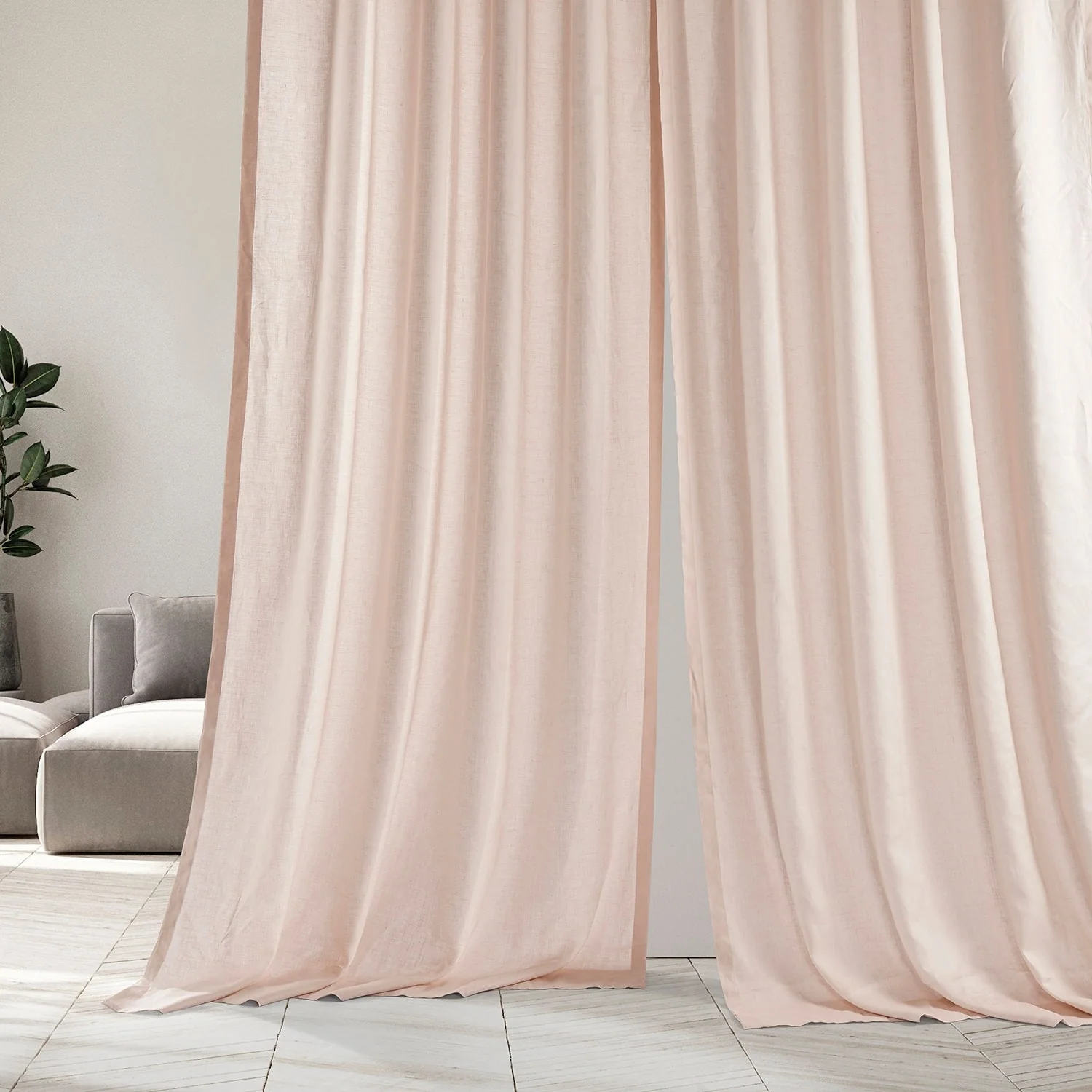 Exclusive Fabrics Signature French Linen Sheer Curtain (1 Panel)
