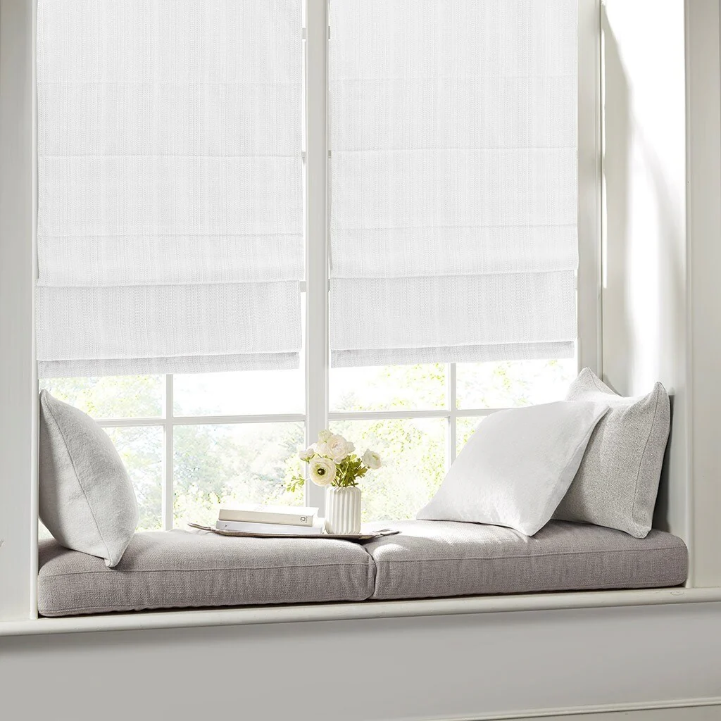 Basketweave Room Darkening Cordless Shade
