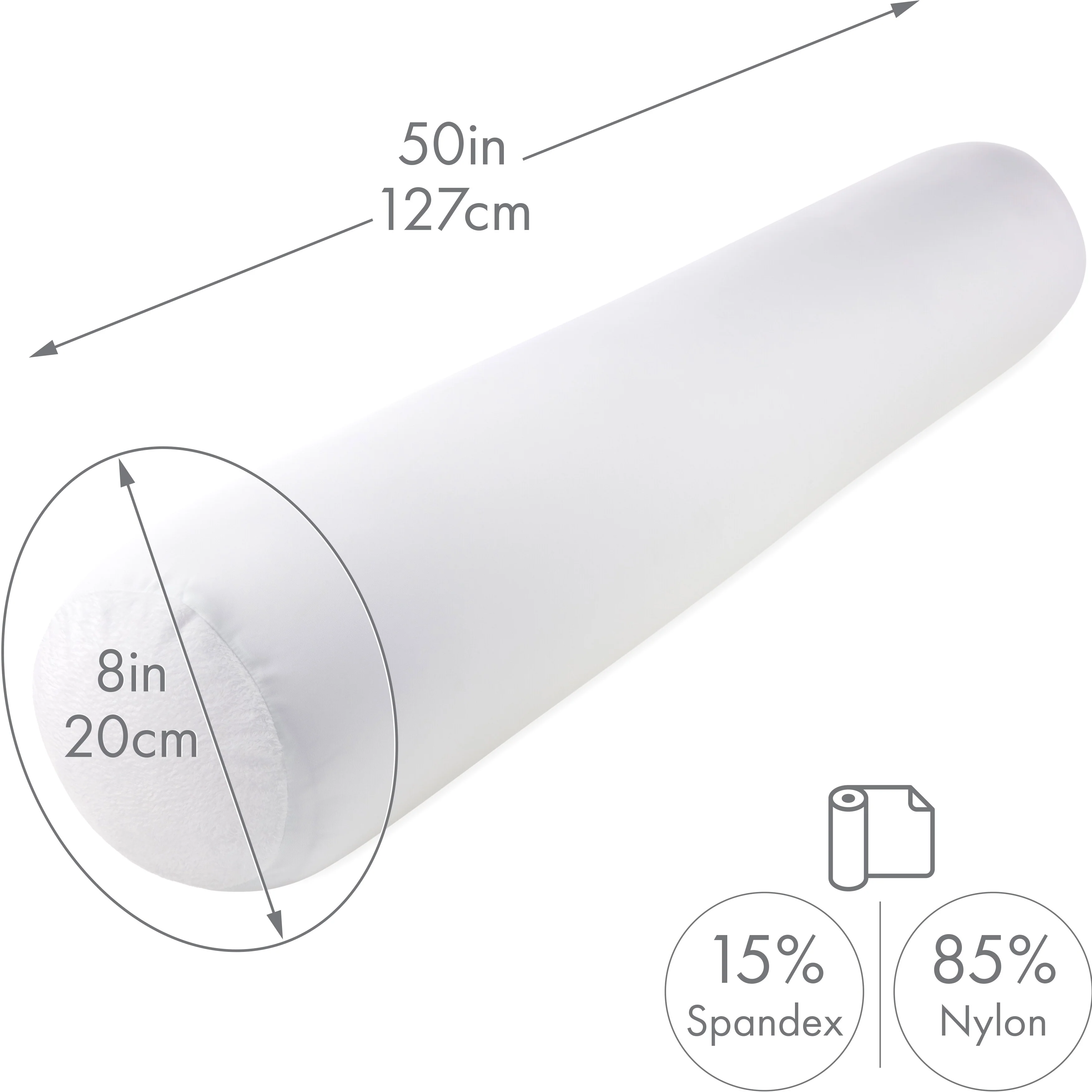 Straight Body Pillow, Premium Microbead,Side Sleeping / Pregnant Women