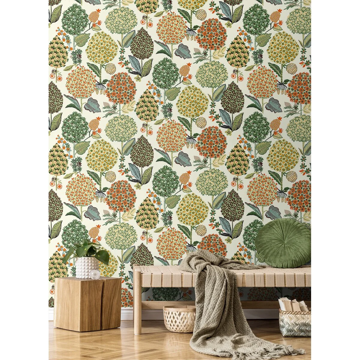 NextWall Blooming Bulbs Peel and Stick Wallpaper