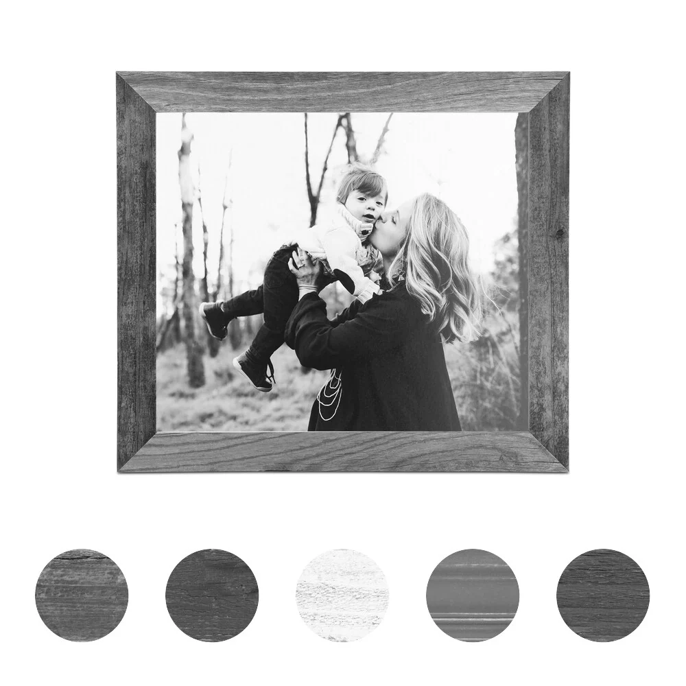 ArtToFrames Bosswood Rustic 8.5x11 Inch Picture Frame, 1.63 Inch Wood Poster Frame Available in Multiple Colors (SM-SC-8.5x11)