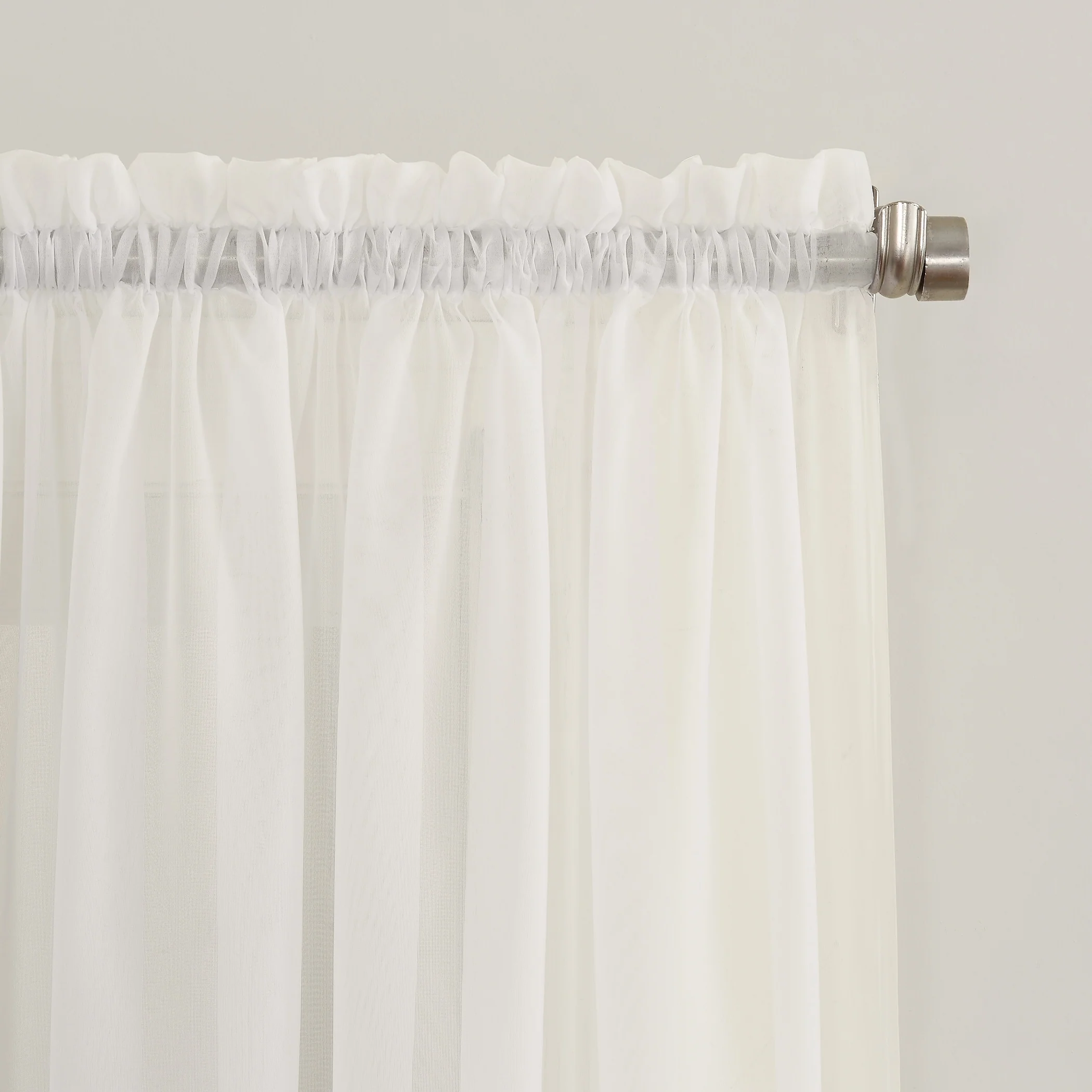 No. 918 Emily Voile Sheer Rod Pocket 1-Piece Curtain Panel, Single Panel