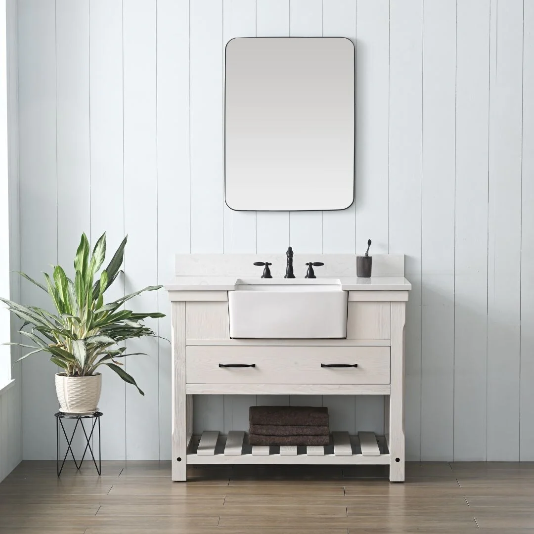 Sudio Design Bathroom Vanity Wesley Weathered Collection.