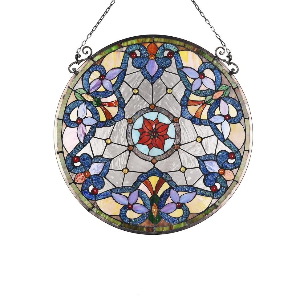 Tiffany Style Flower Design Suncatcher