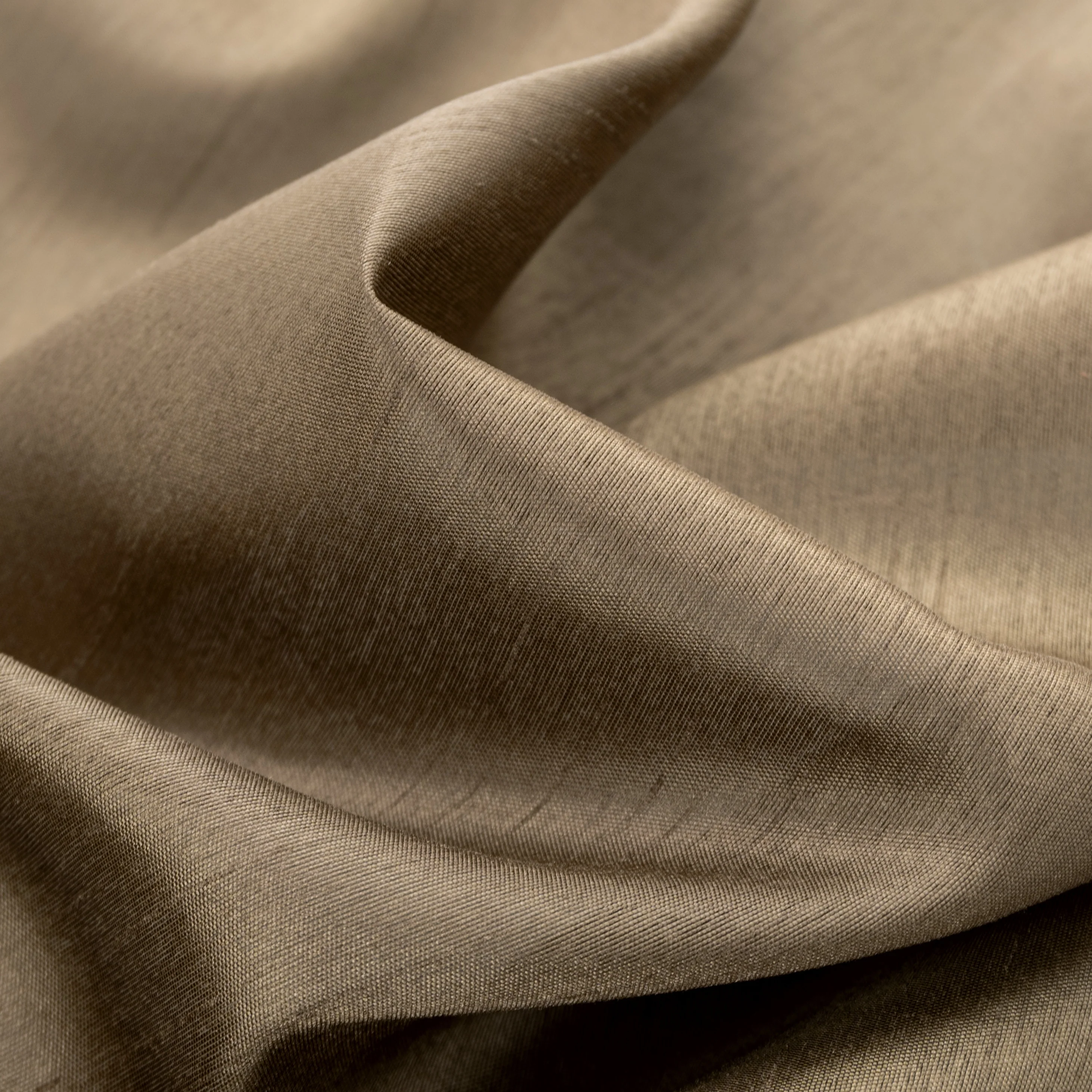 Nancy Faux Silk Window Curtain Panel Set