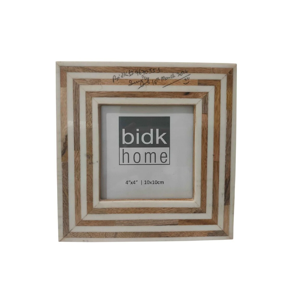 White & Brown Resin Tiles Picture Frame