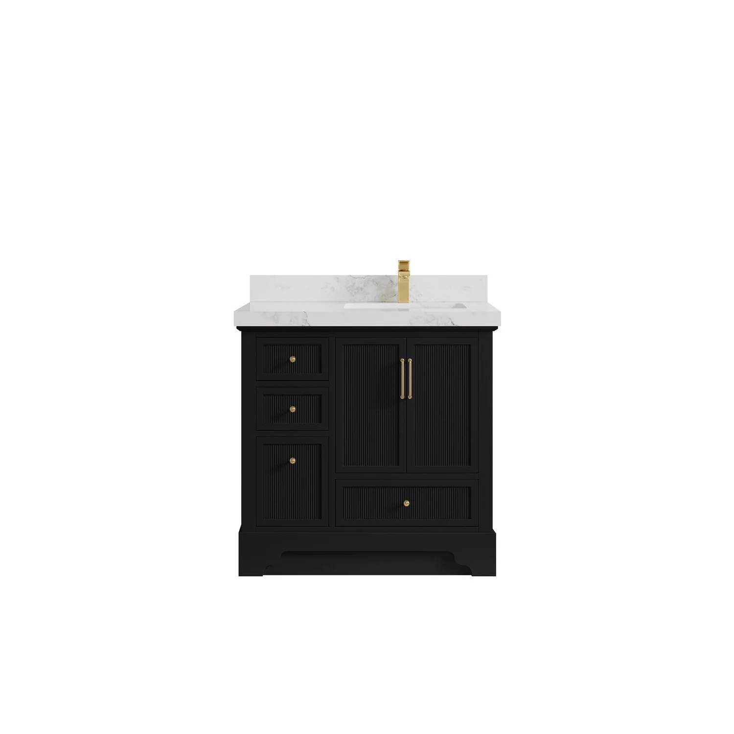Willow Collections 36 in. W x 22 in. D Alys Right Offset Sink Bathroom Vanity with Countertop