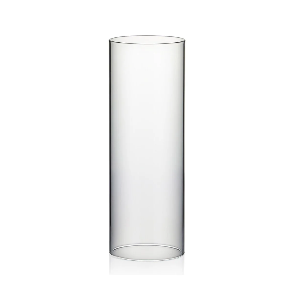 Clear Glass Cylinder Hurricane Chimney Tube, Candle Cover - 1 Piece
