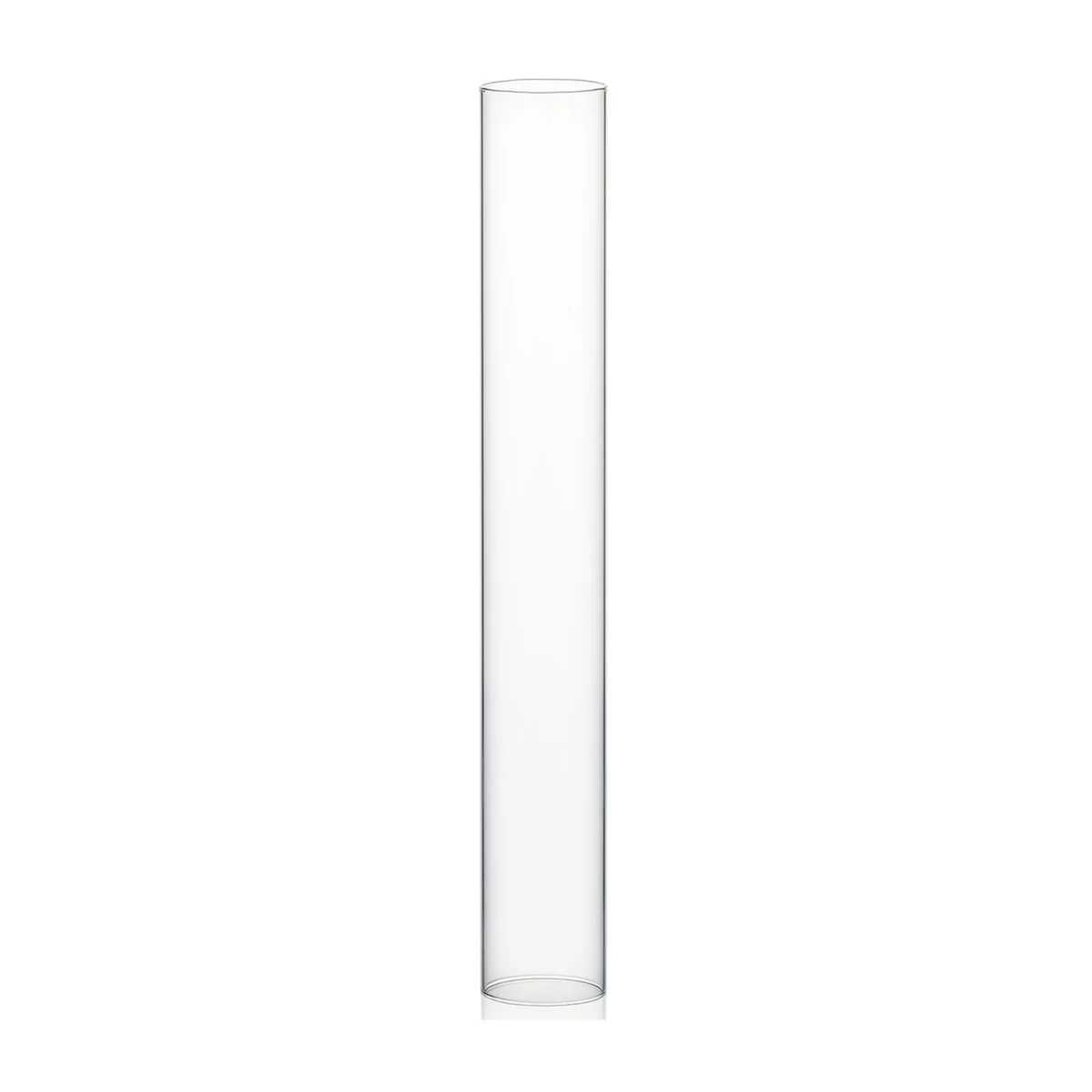 Clear Glass Cylinder Hurricane Chimney Tube, Candle Cover - 1 Piece