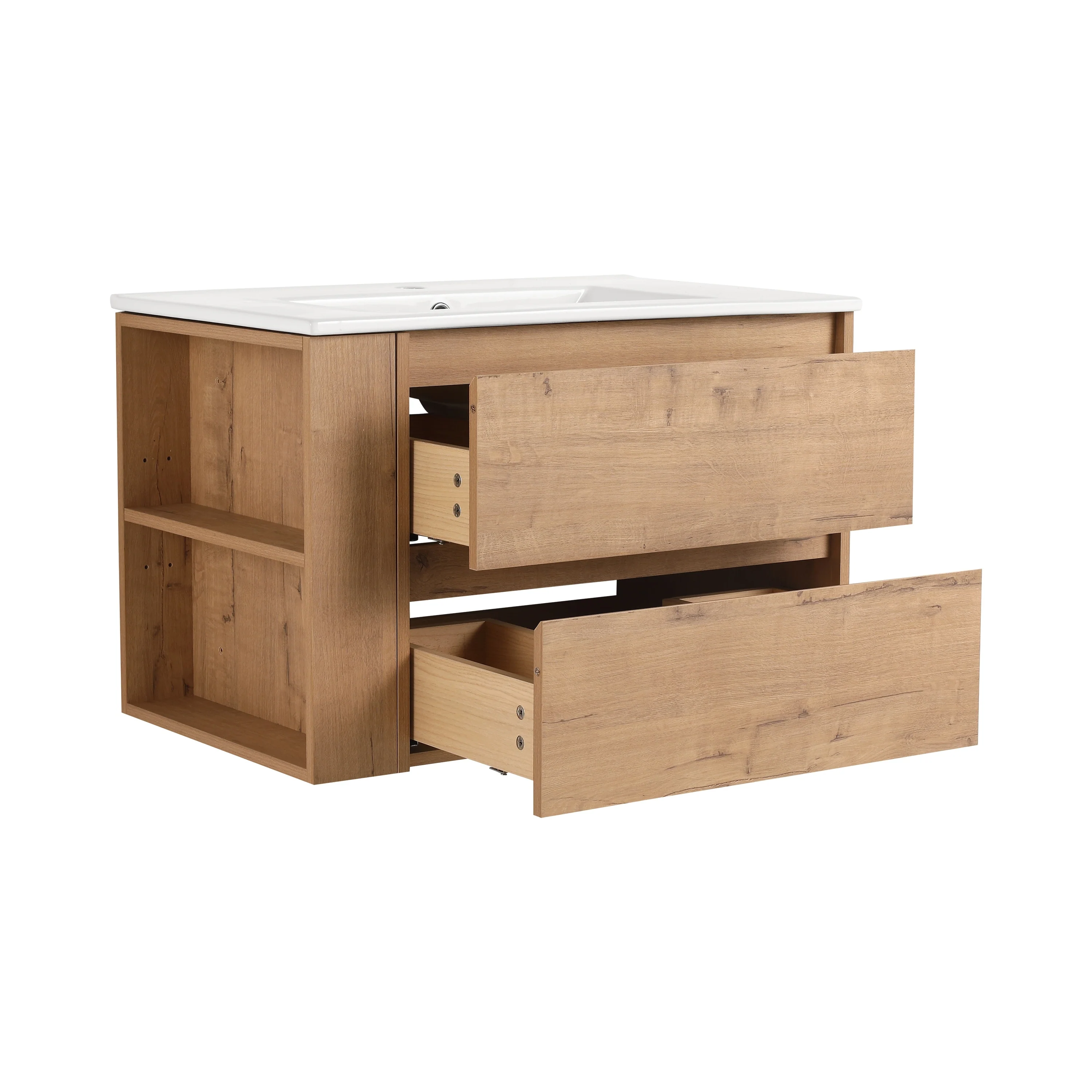 Beingnext 30''/36'' Single Sink Floating Bathroom Vanity with Soft Close Drawer and Adjustable Shelf