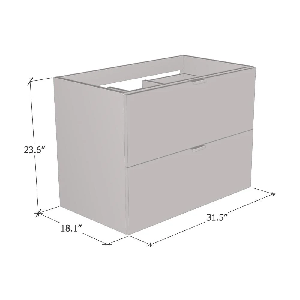Ines 2S 80 Floating Bathroom Vanity (32