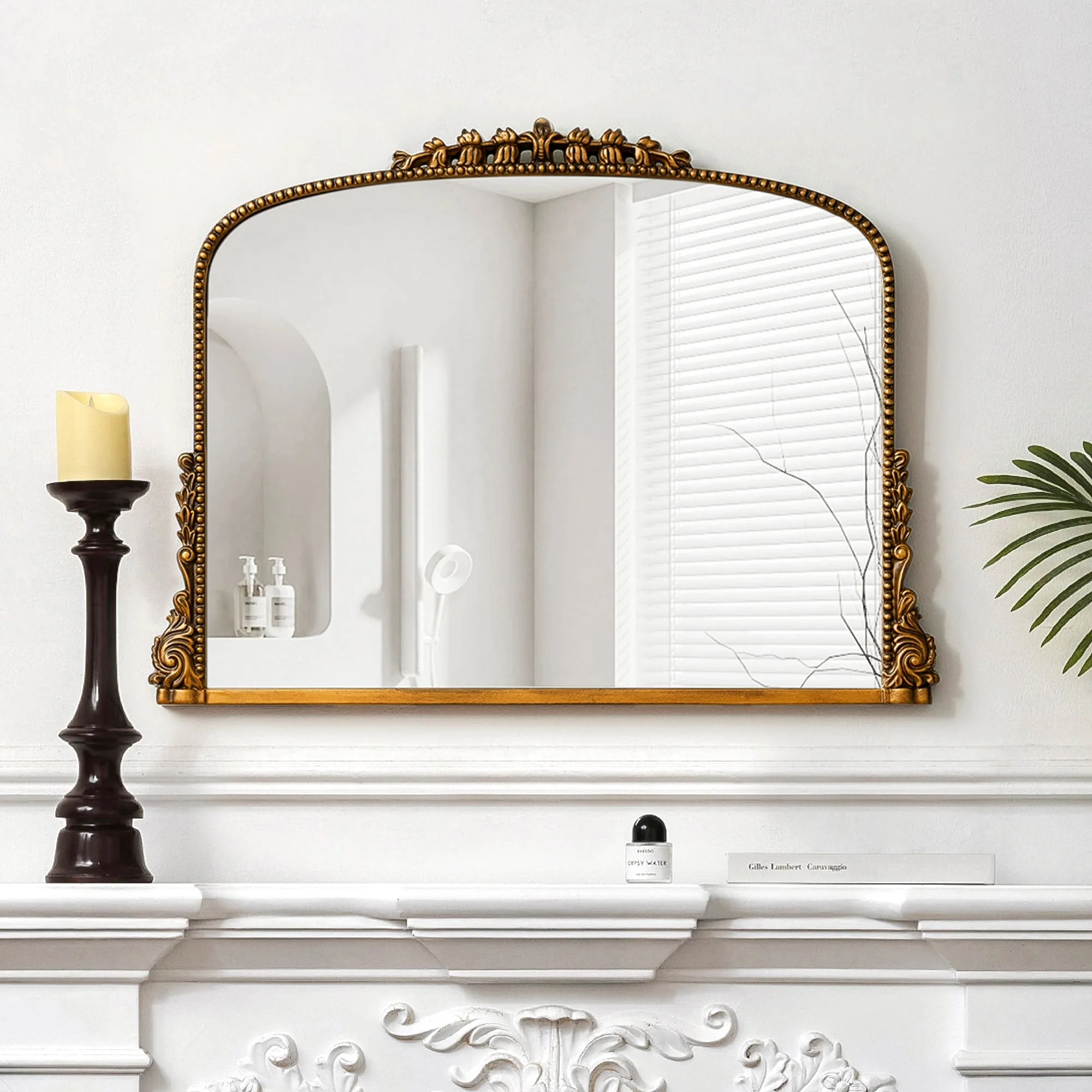 Arch Wall Mirror Baroque Accent Mirrors - 36