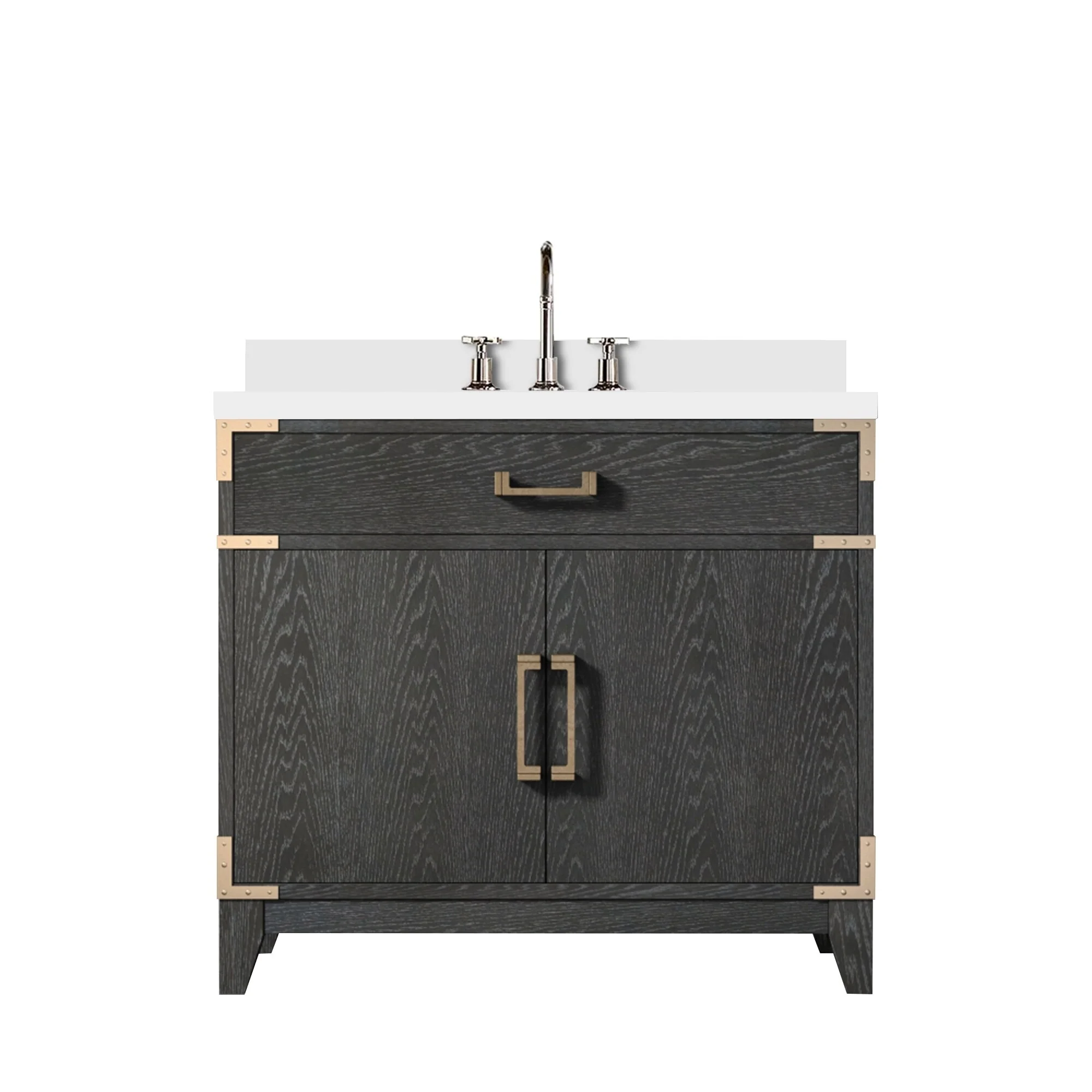 Laurel Bath Vanity Quartz Top, Sink and Faucet