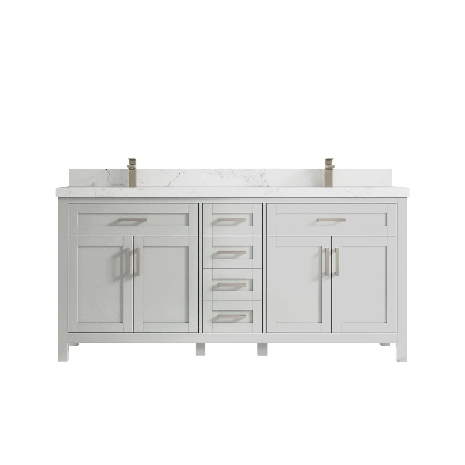 Willow Collections 72 in. W x 22 in. D Cambridge Double Sink Bathroom Vanity with Countertop
