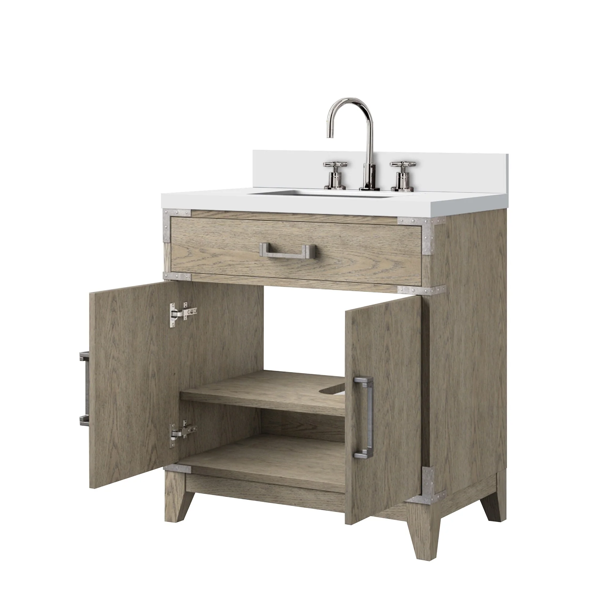 Laurel Bath Vanity Quartz Top, Sink and Faucet