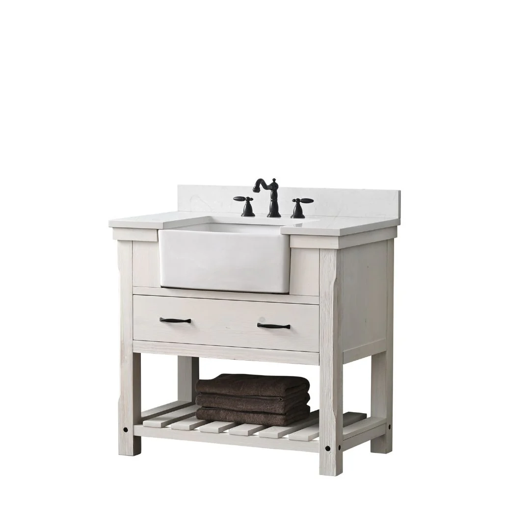 Sudio Design Bathroom Vanity Wesley Weathered Collection.