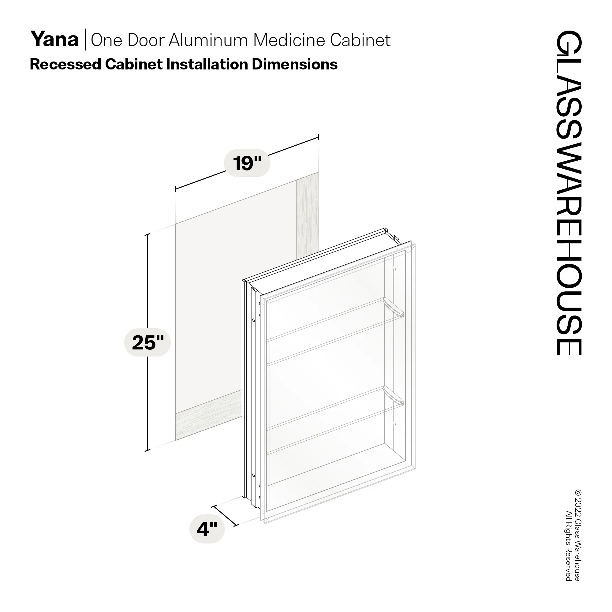 Aluminum Medicine Cabinet