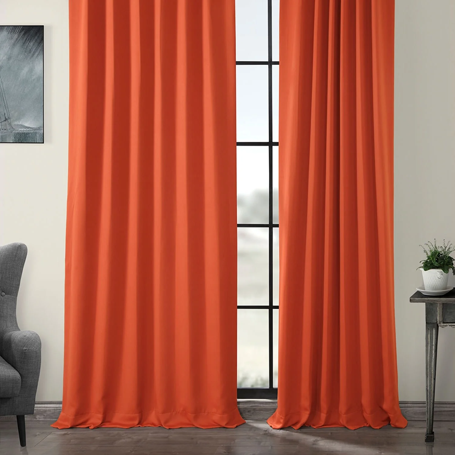 Exclusive Fabrics Room Darkening Curtain Panel Pair (2 Panels)