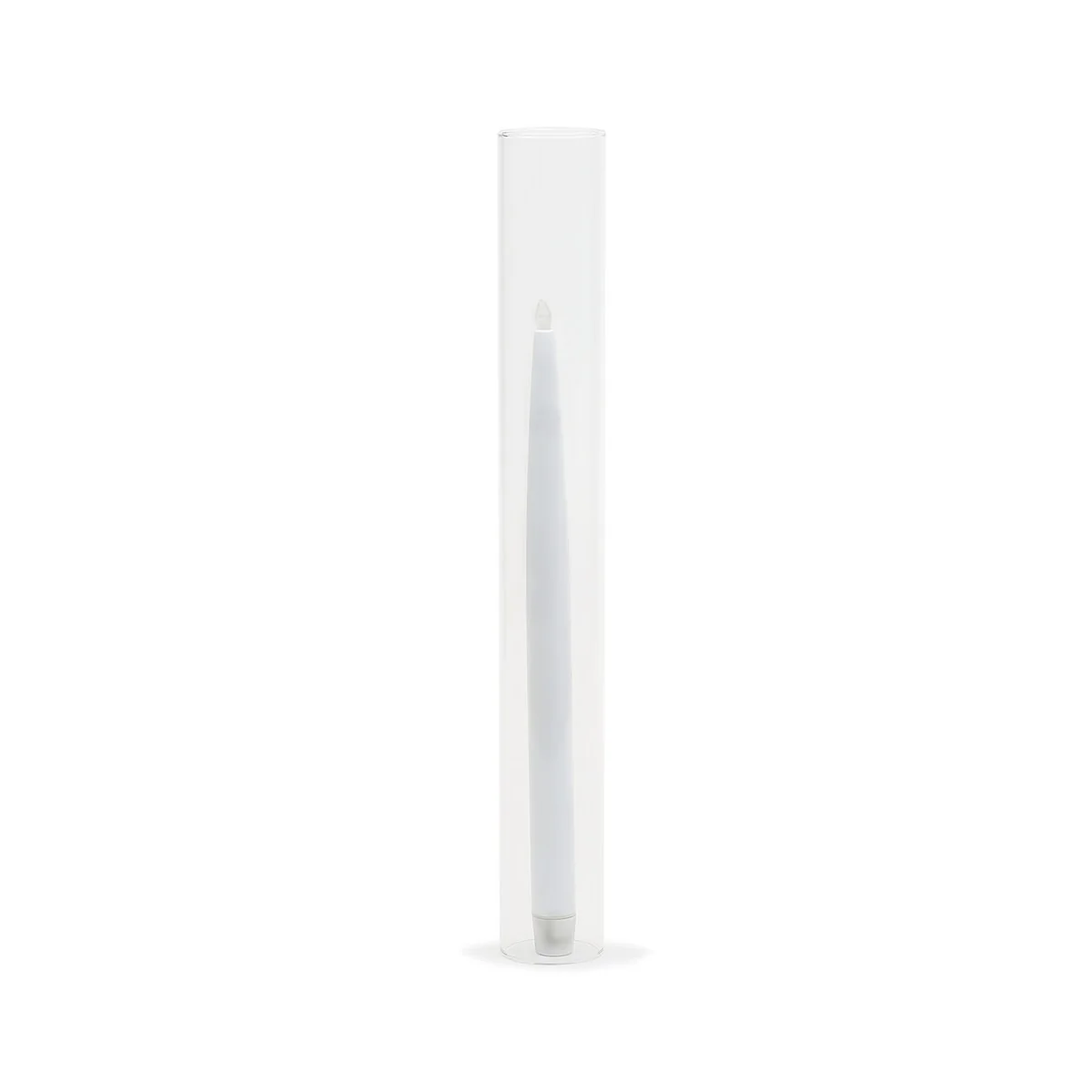 Clear Glass Cylinder Hurricane Chimney Tube, Candle Cover - 1 Piece