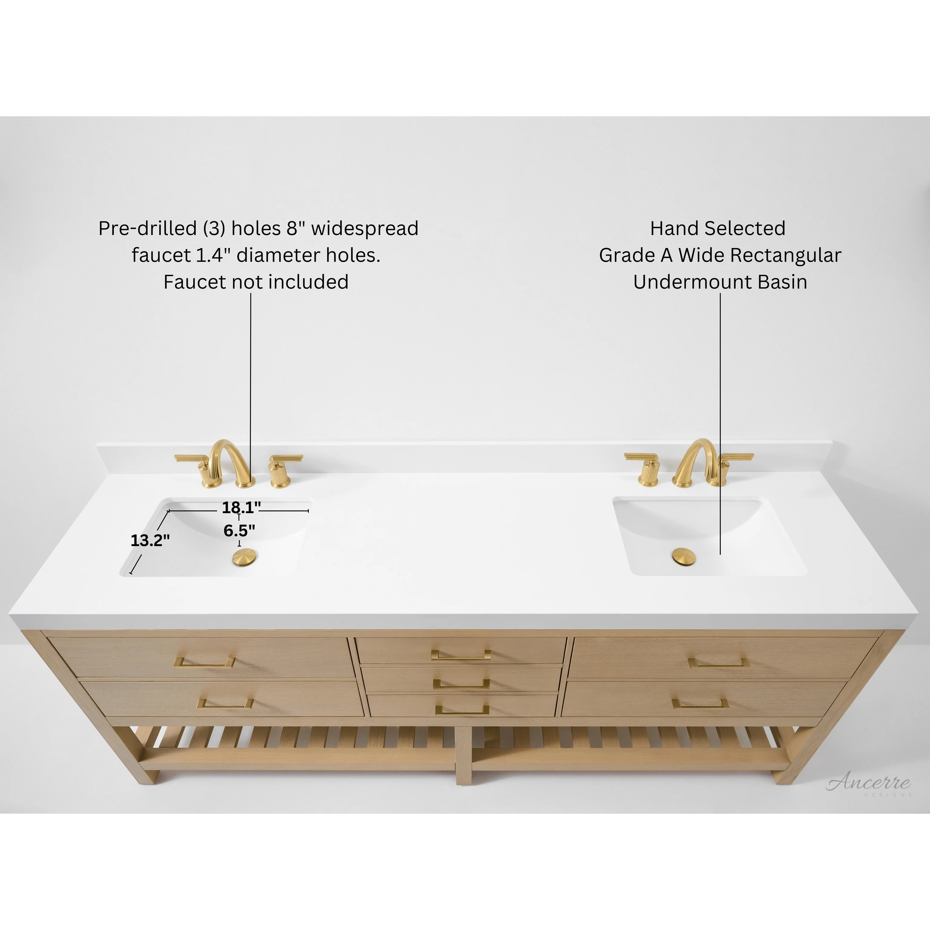 Ancerre Designs Elizabeth Bathroom Vanity Set