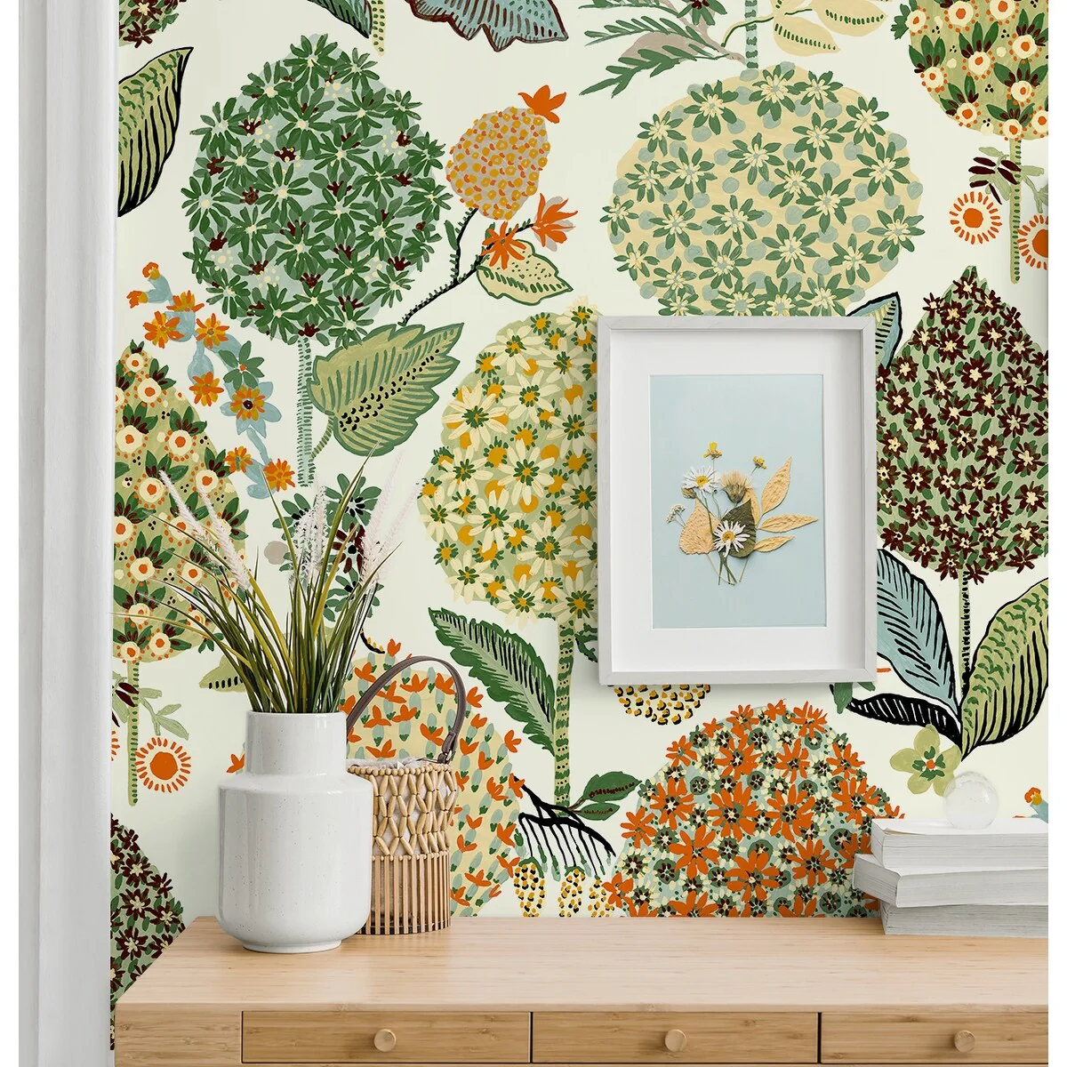 NextWall Blooming Bulbs Peel and Stick Wallpaper