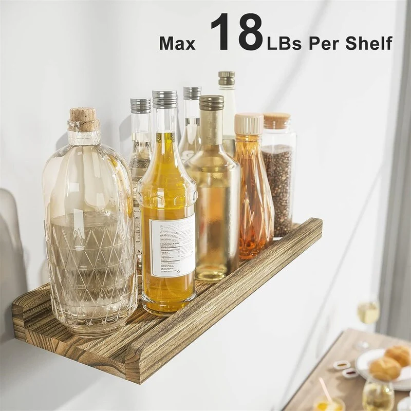 Floating Shelves Wall Mounted Set of 2 17 Inch - 17.2