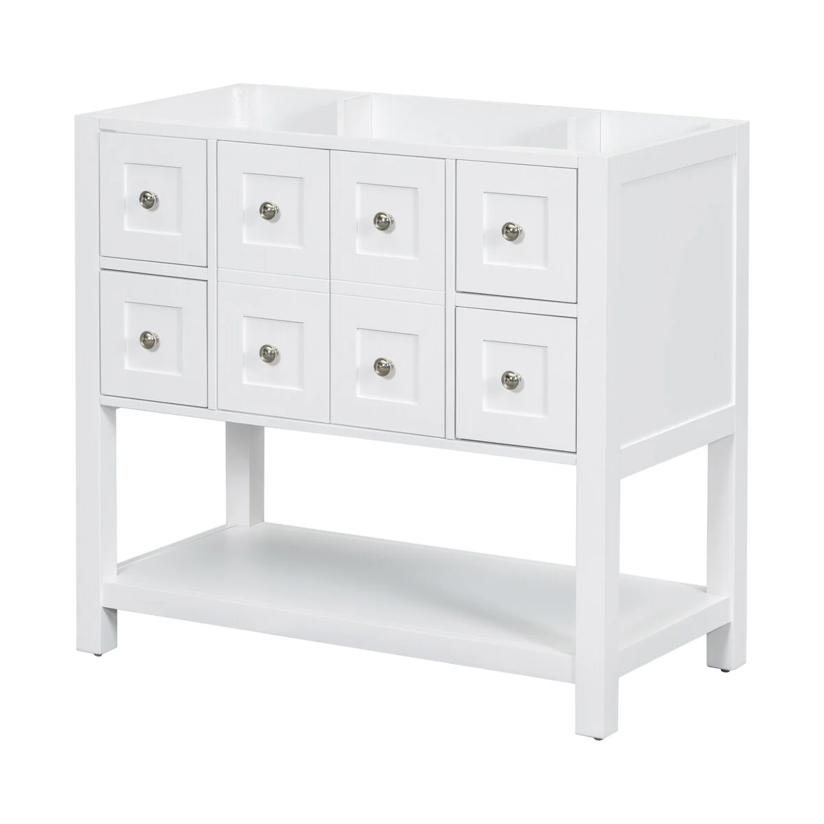 Free Standing Vanity with Solid Wood Frame