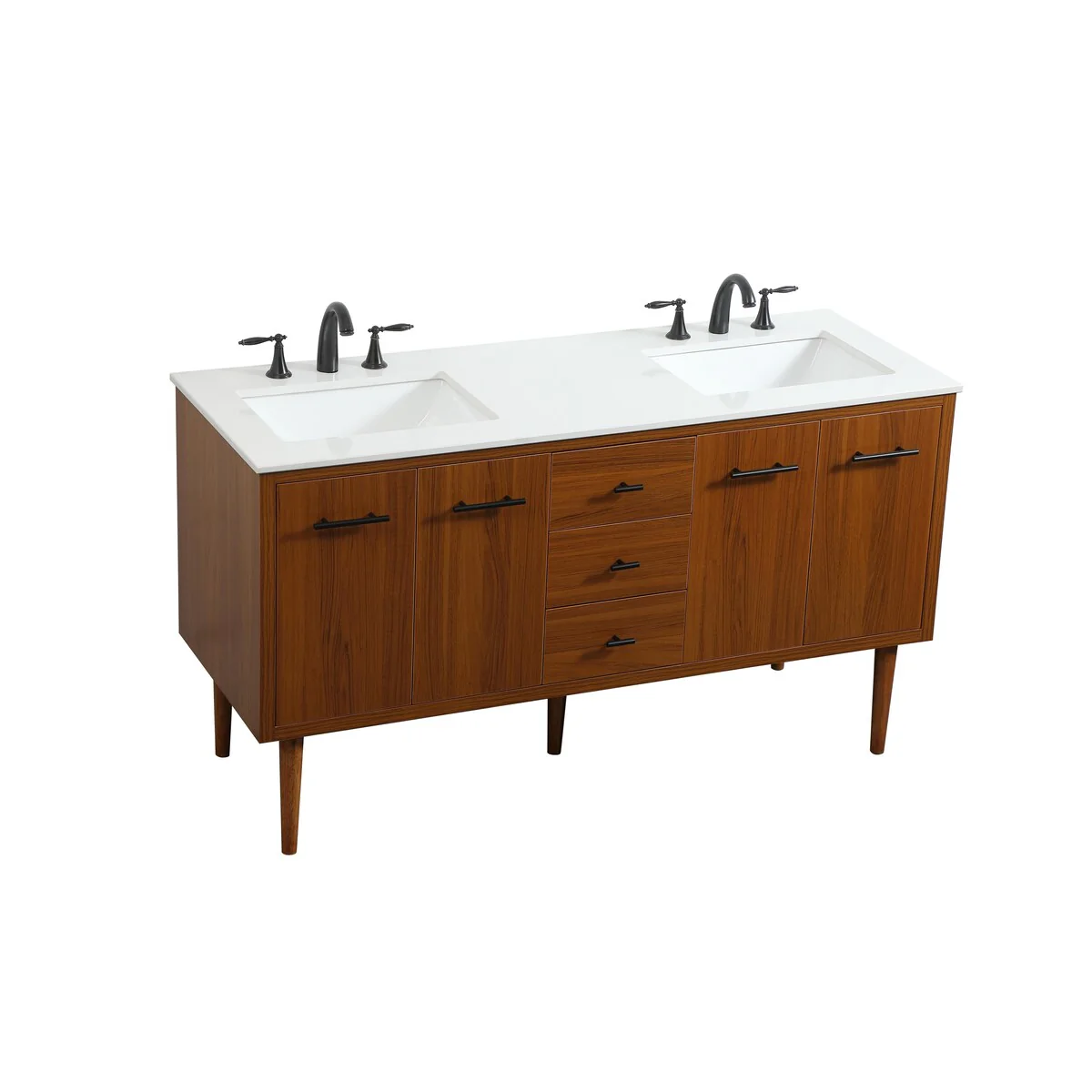 Fern 60 Inch Double Bathroom Vanity