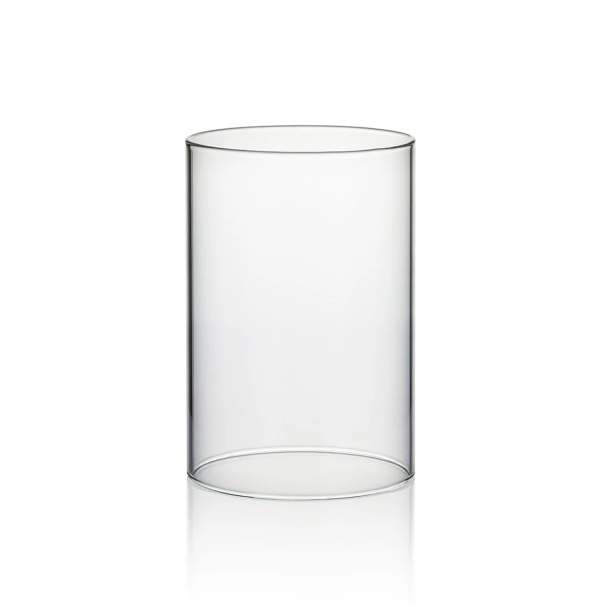 Clear Glass Cylinder Hurricane Chimney Tube, Candle Cover - 1 Piece