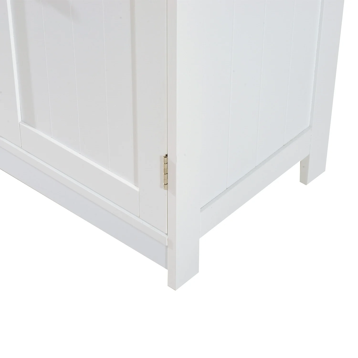 HOMCOM Under Sink Bathroom Cabinet with 2 Doors and Shelf, Pedestal Sink Bathroom Vanity Cabinet
