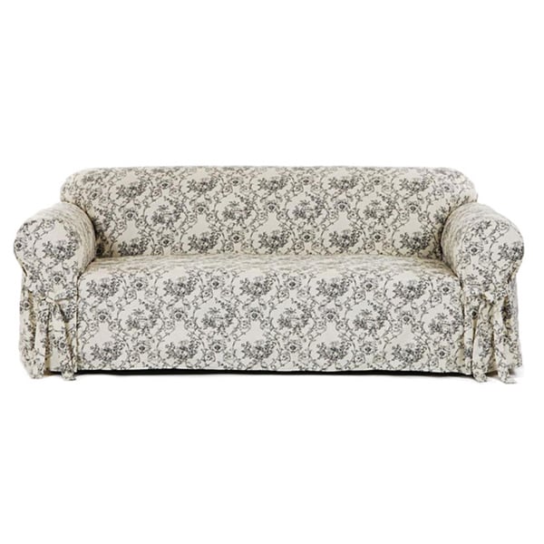 Classic Slipcovers Toile Print Sofa Slipcover - N/A