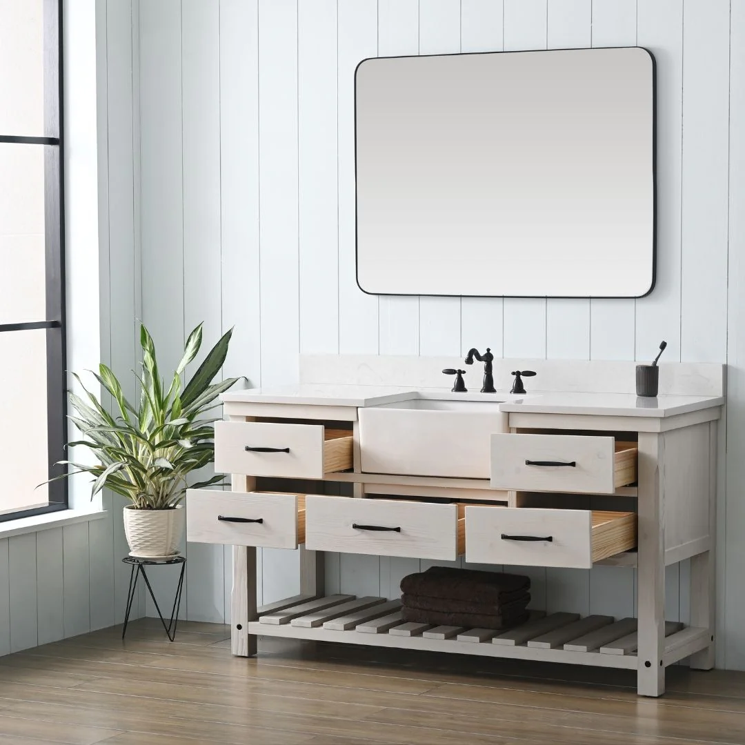 Sudio Design Bathroom Vanity Wesley Weathered Collection.